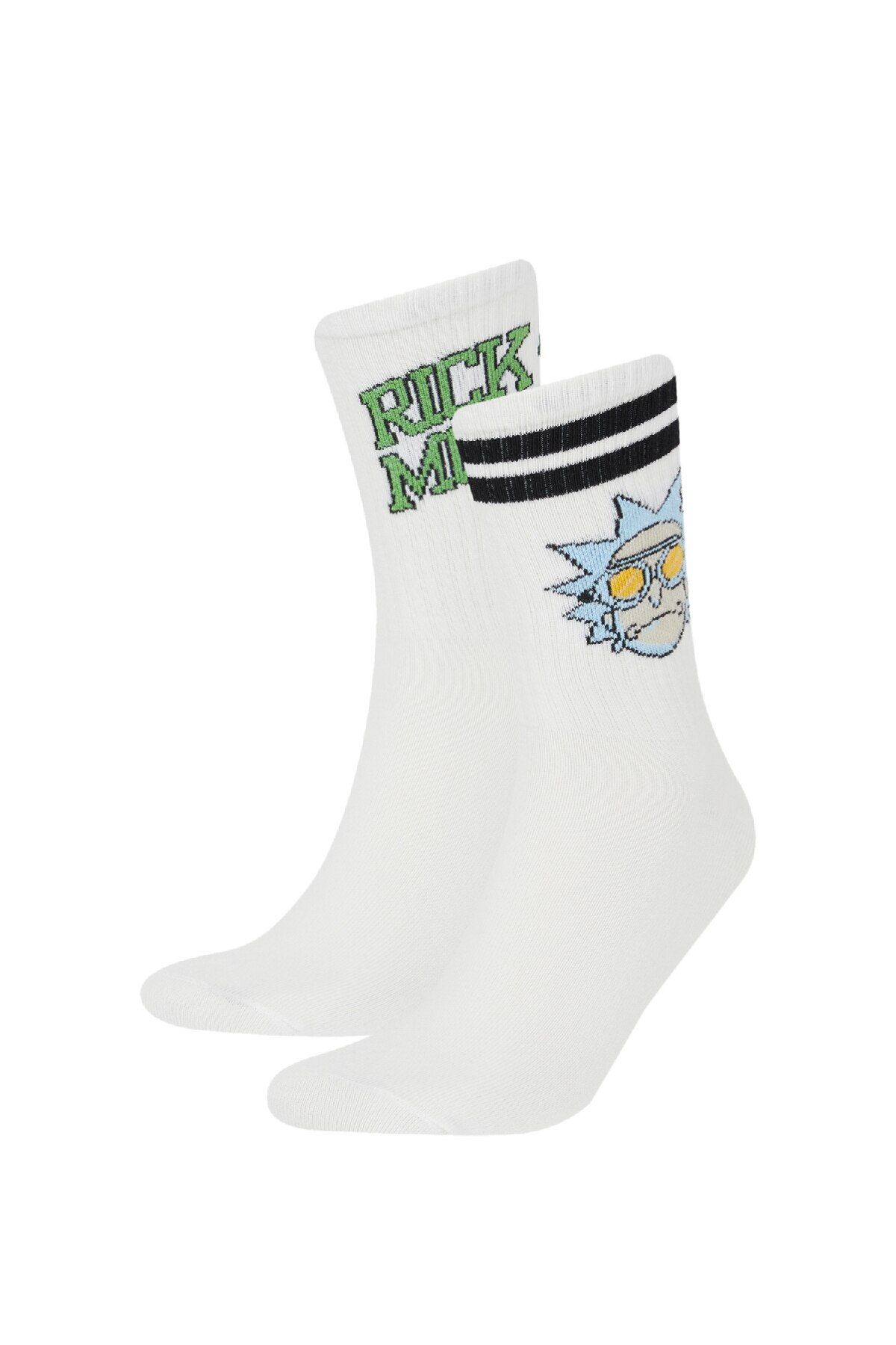 Defacto Erkek Rick And Morty 2'li Pamuklu Uzun Çorap E5085axns