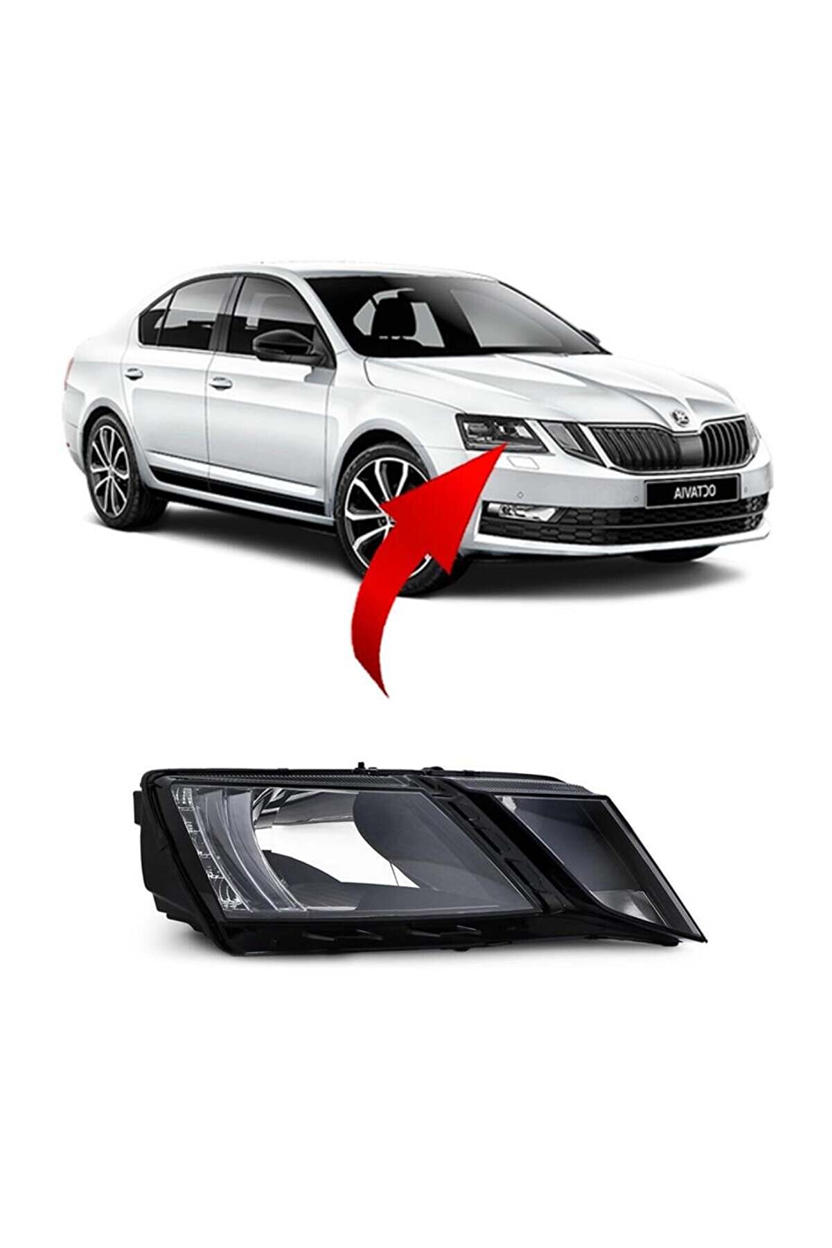 Skoda Octavia Ön Far Sağ Düz 2017-2020 5E1941016C