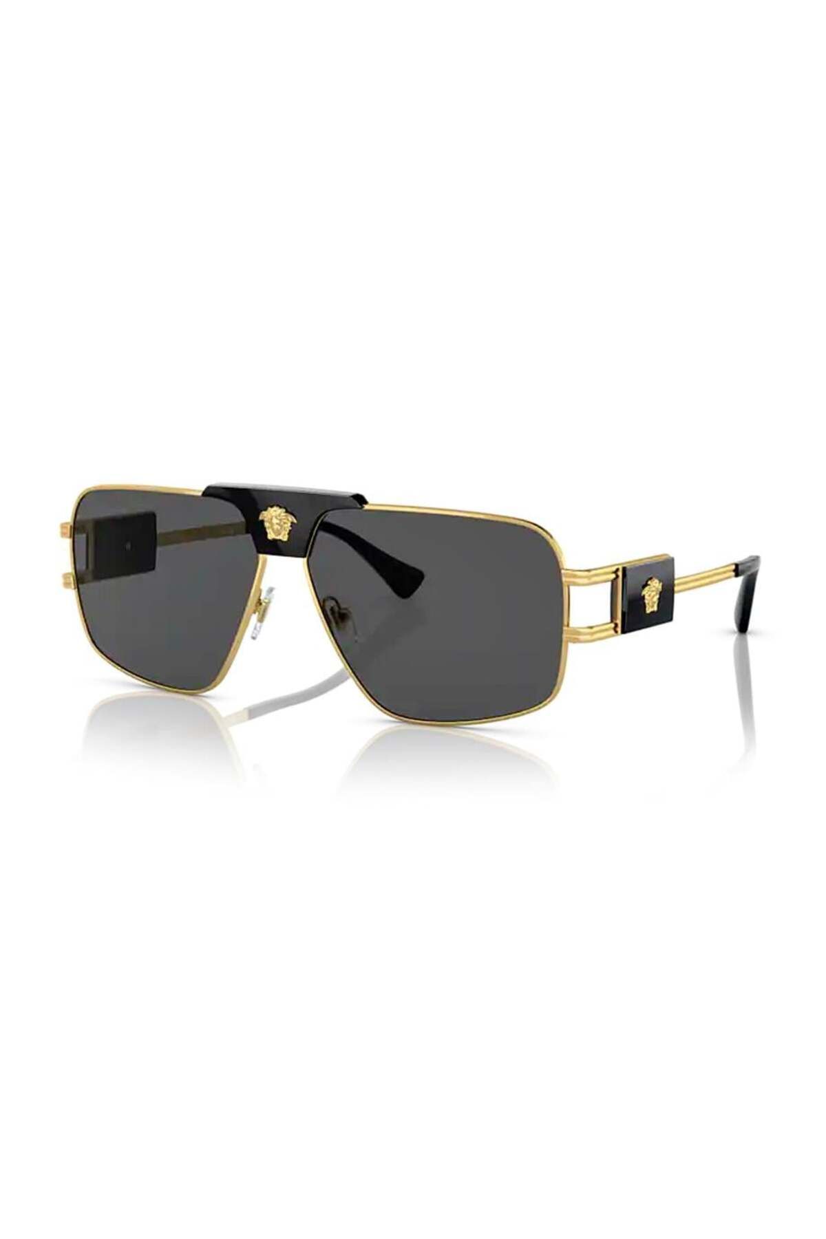 Versace Ve 2251 100287 63 Unisex Gold Güneş Gözlüğü