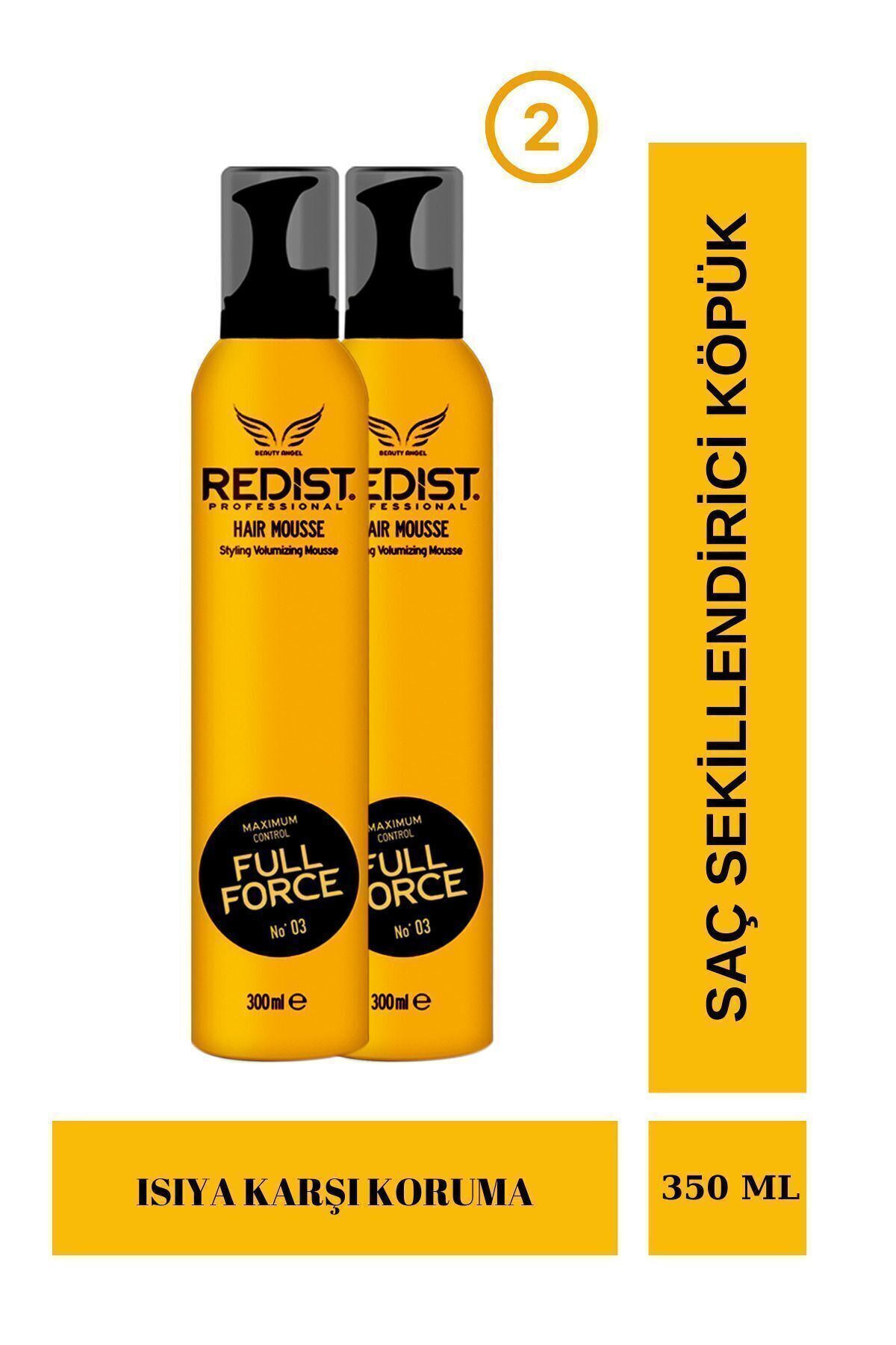 Redist Ultra Sert Saç Köpüğü – Güçlü Tutuş Ve Uzun Süreli Şekillendirme 300 ml 2'li