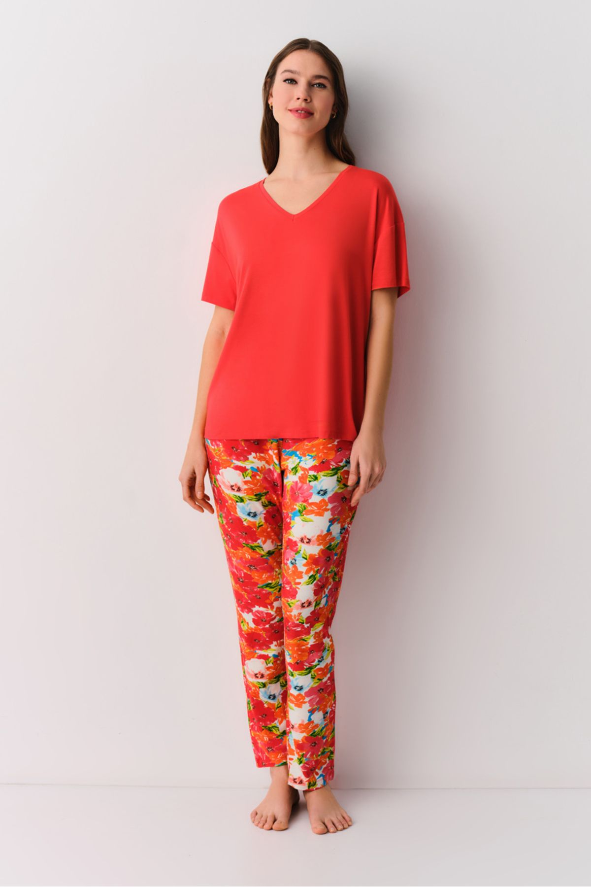 Suwen Reddish Pijama Takımı
