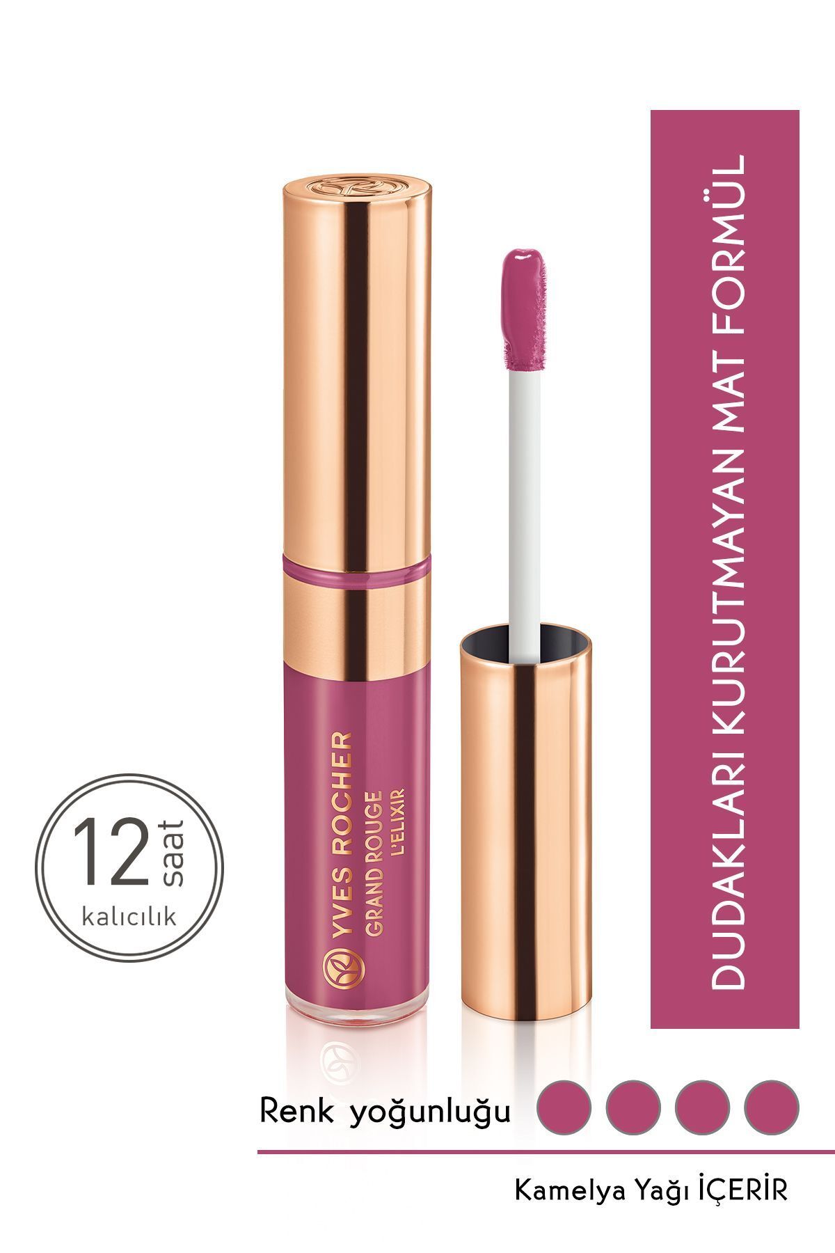 Yves Rocher Ultra Yoğun Renkli Kalıcı Likit Ruj - Mat -104. Lila-19275