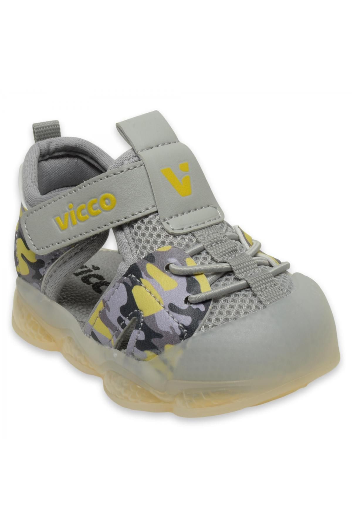 Vicco Monrovia Ilk Adım Bebek Ortopedik Çocuk Spor Sandalet Gri