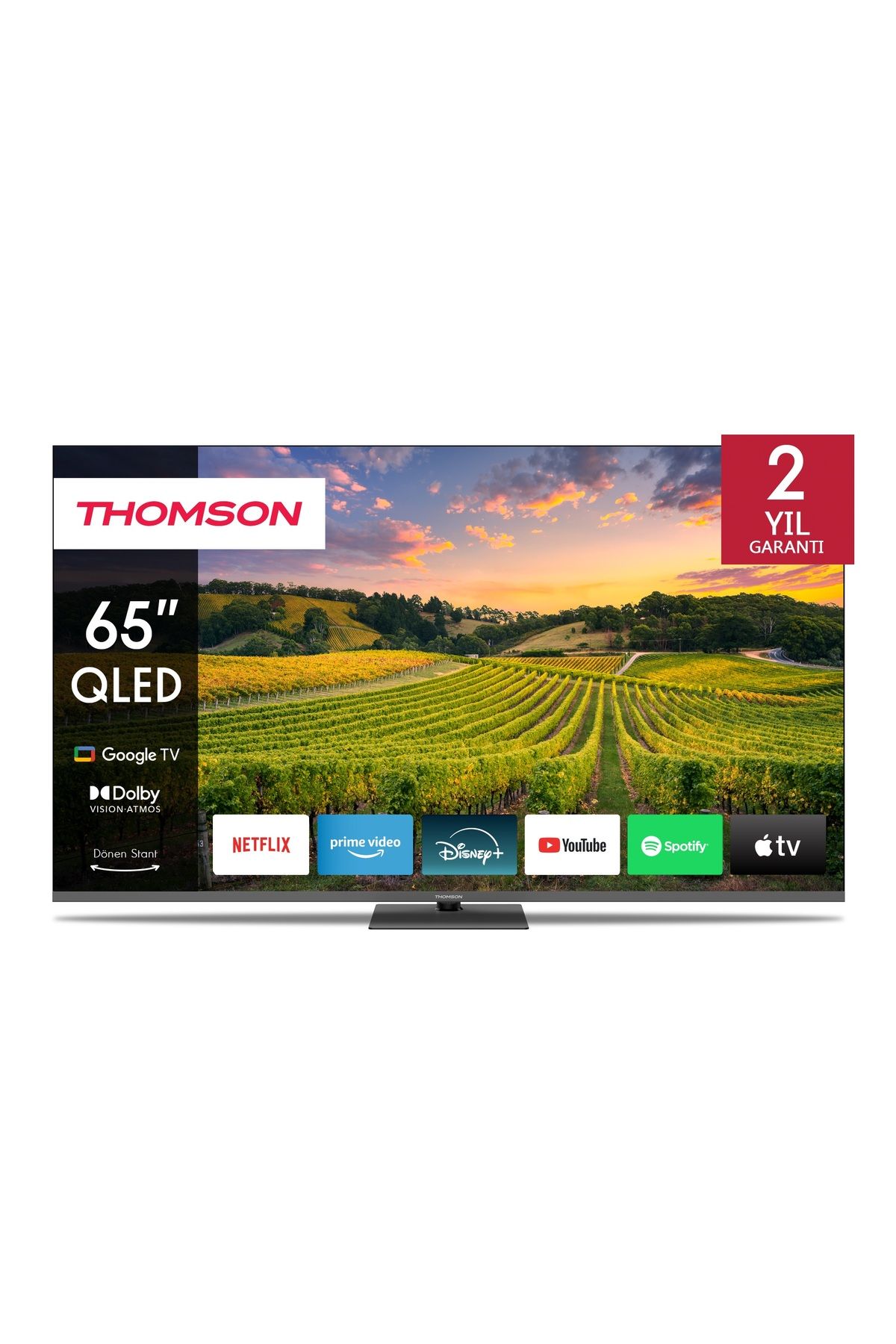 Thomson 65QG5C14 65 inç 164 Ekran Uydu Alıcılı Ultra HD 4K Google Smart QLED TV