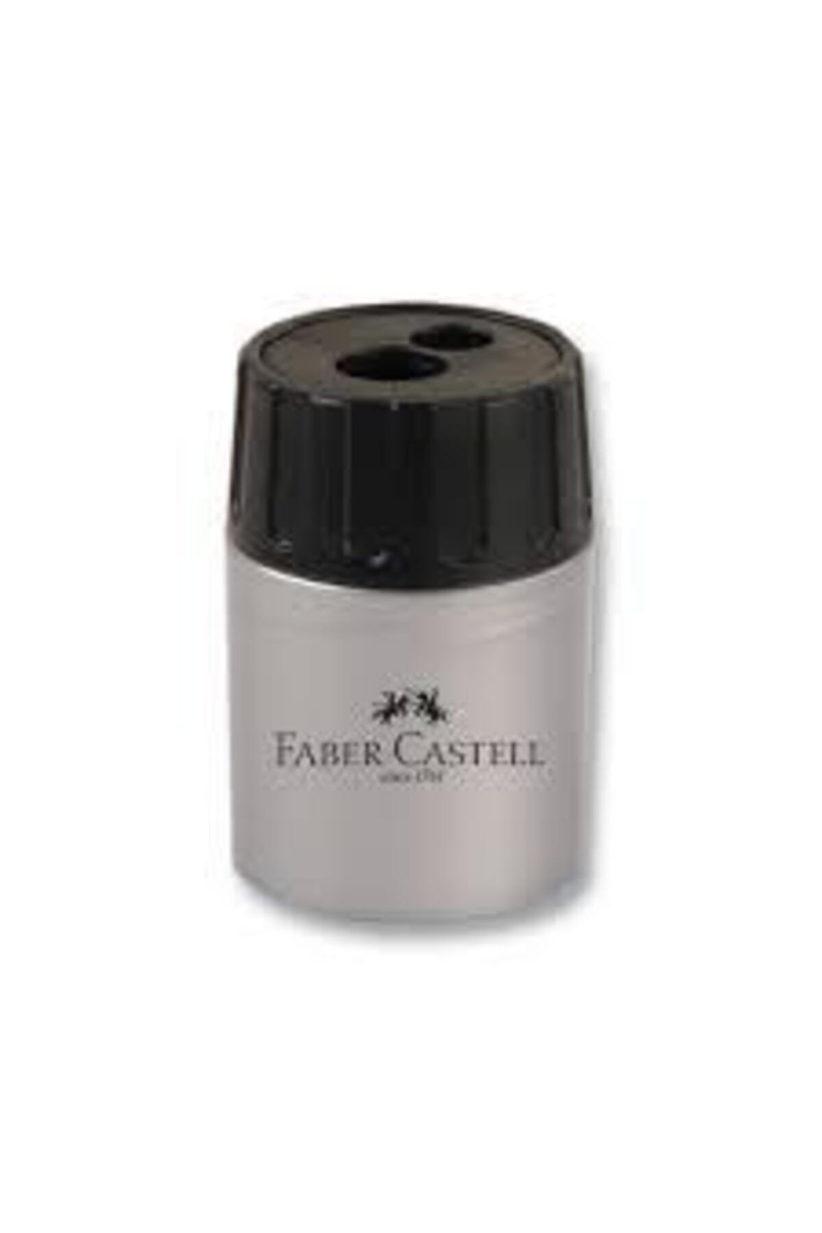 Faber Castell Geniş Hazneli Çiftli Kalemtraş Adet Gri