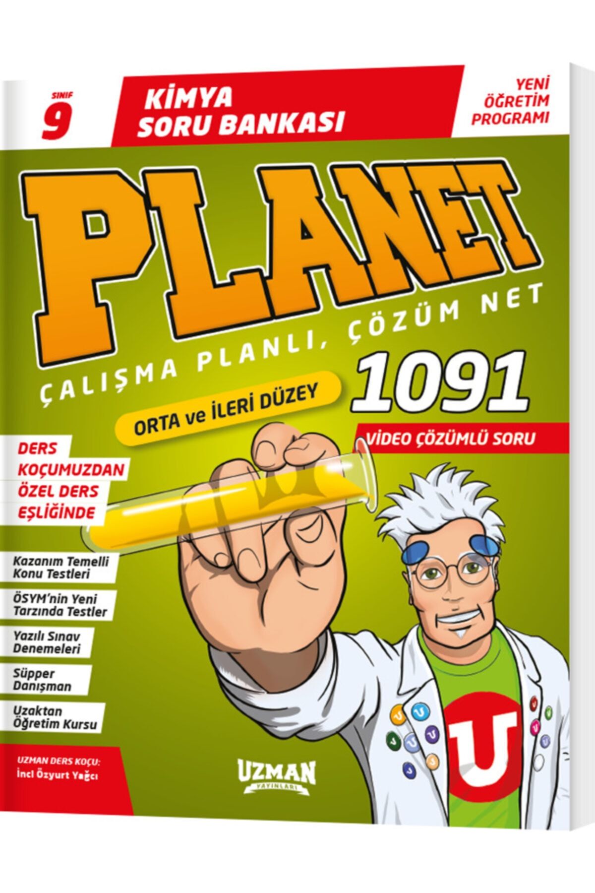 Uzman Yayınları 9. Sınıf Kimya Planet Soru Bankası Yeni 2022