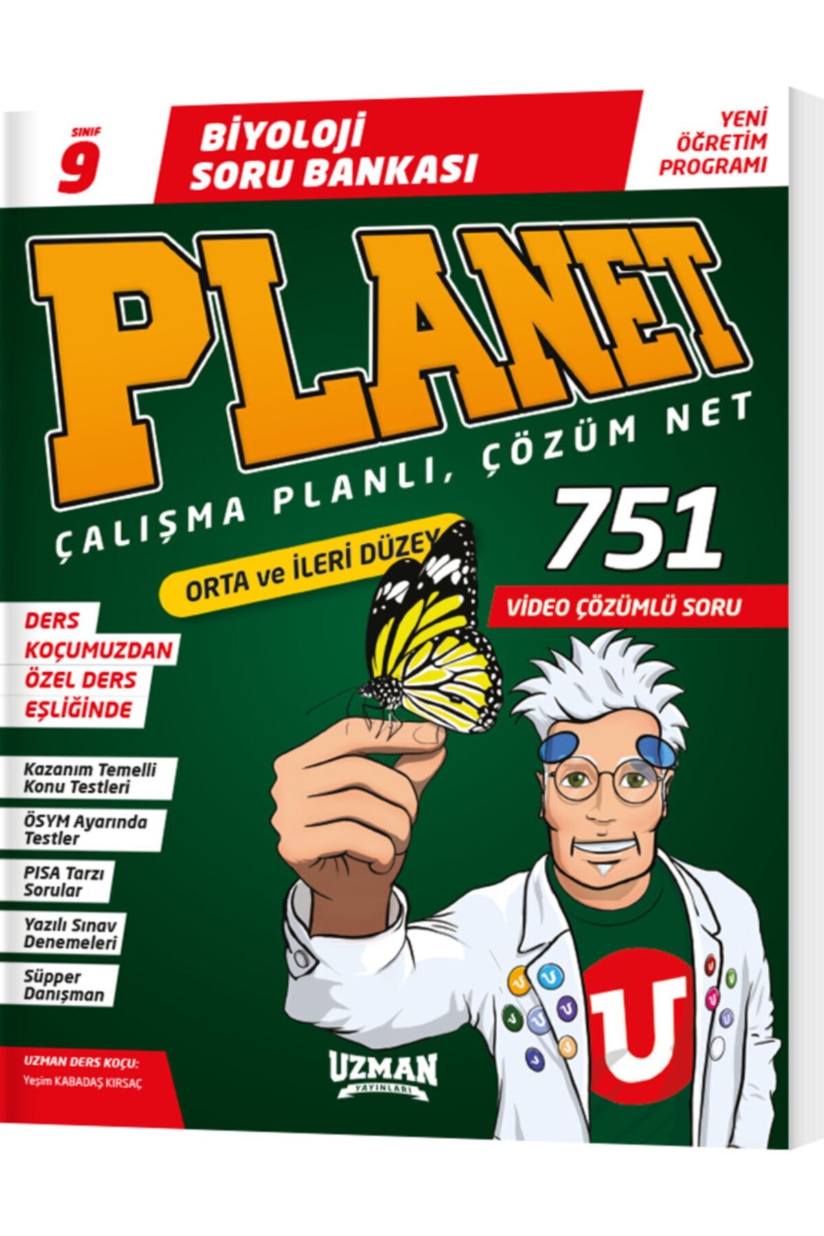 Uzman Yayınları 9. Sınıf Biyoloji Planet Soru Bankası Yeni 2022