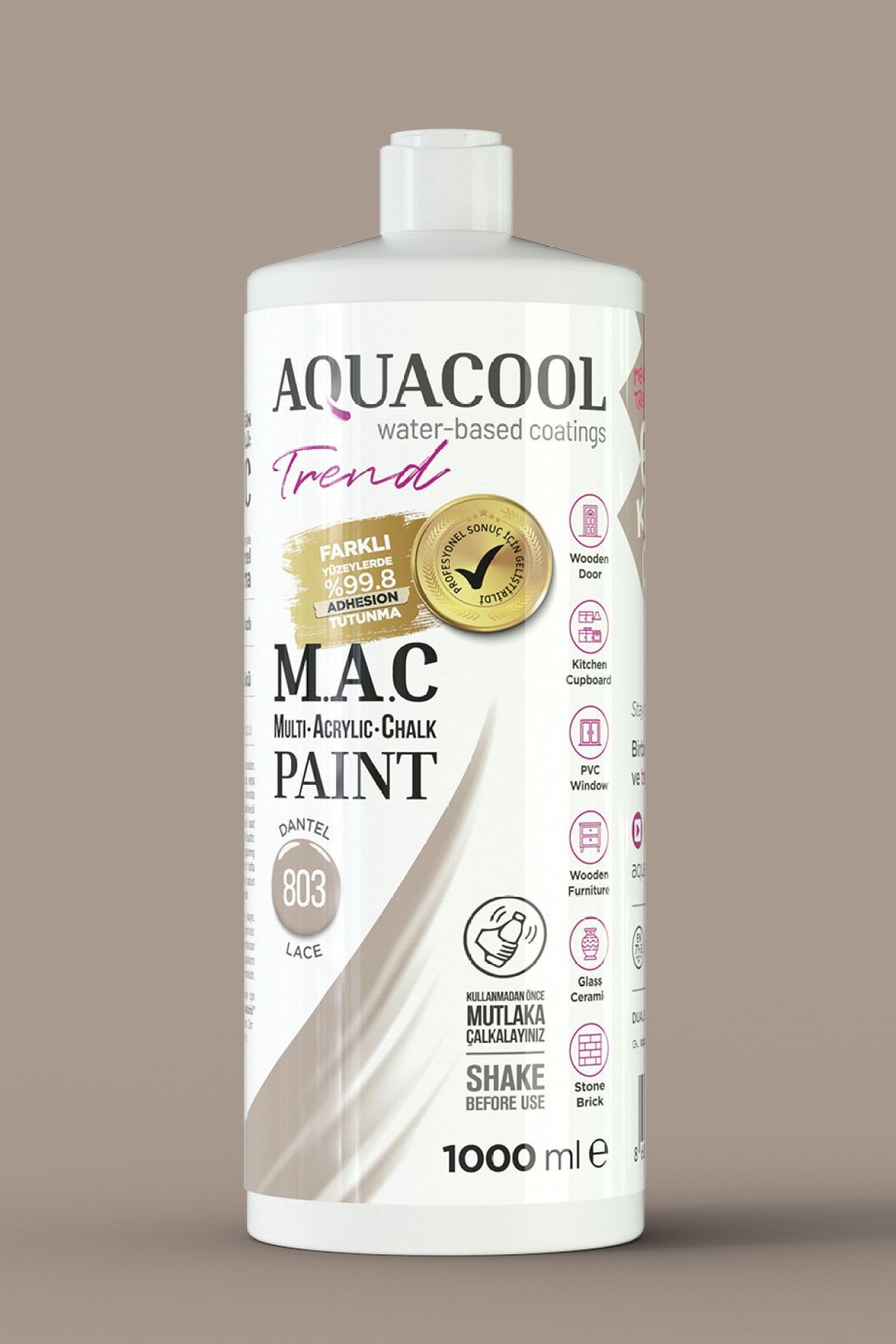 Aquacool Trend Su Bazlı Akrilik Boya 803 Dantel 1000 ml