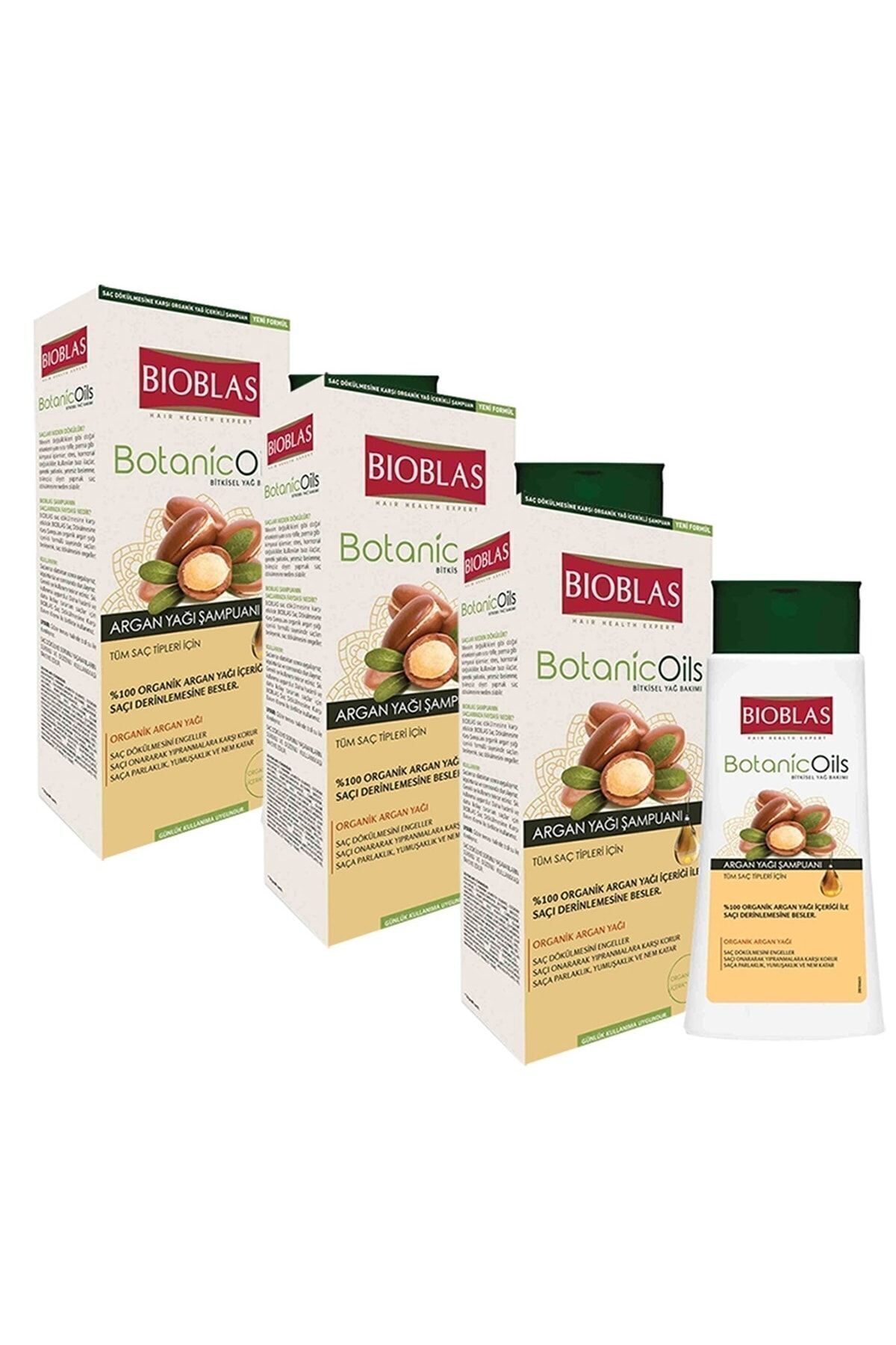 Bioblas Botanic Oils Argan Yağı Şampuan 360 Ml X 3 Adet