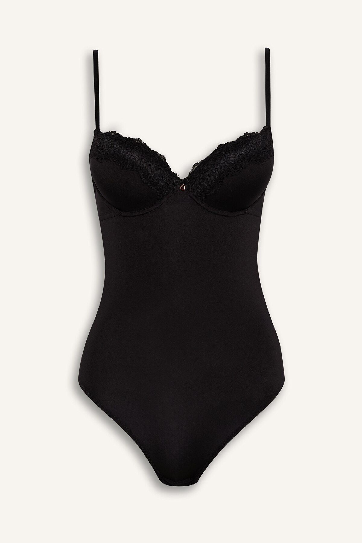 Defacto Yarım Dolgulu Dantel Detaylı Bodysuit-fall In Love D8168ax25sp