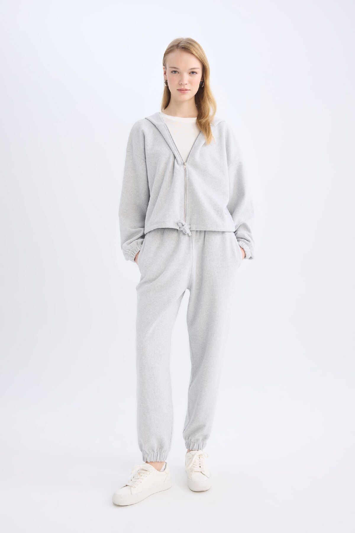 Defacto Coool Basic Düz Jogger Eşofman Altı Beli Paçası Lastikli E1478ax24wn