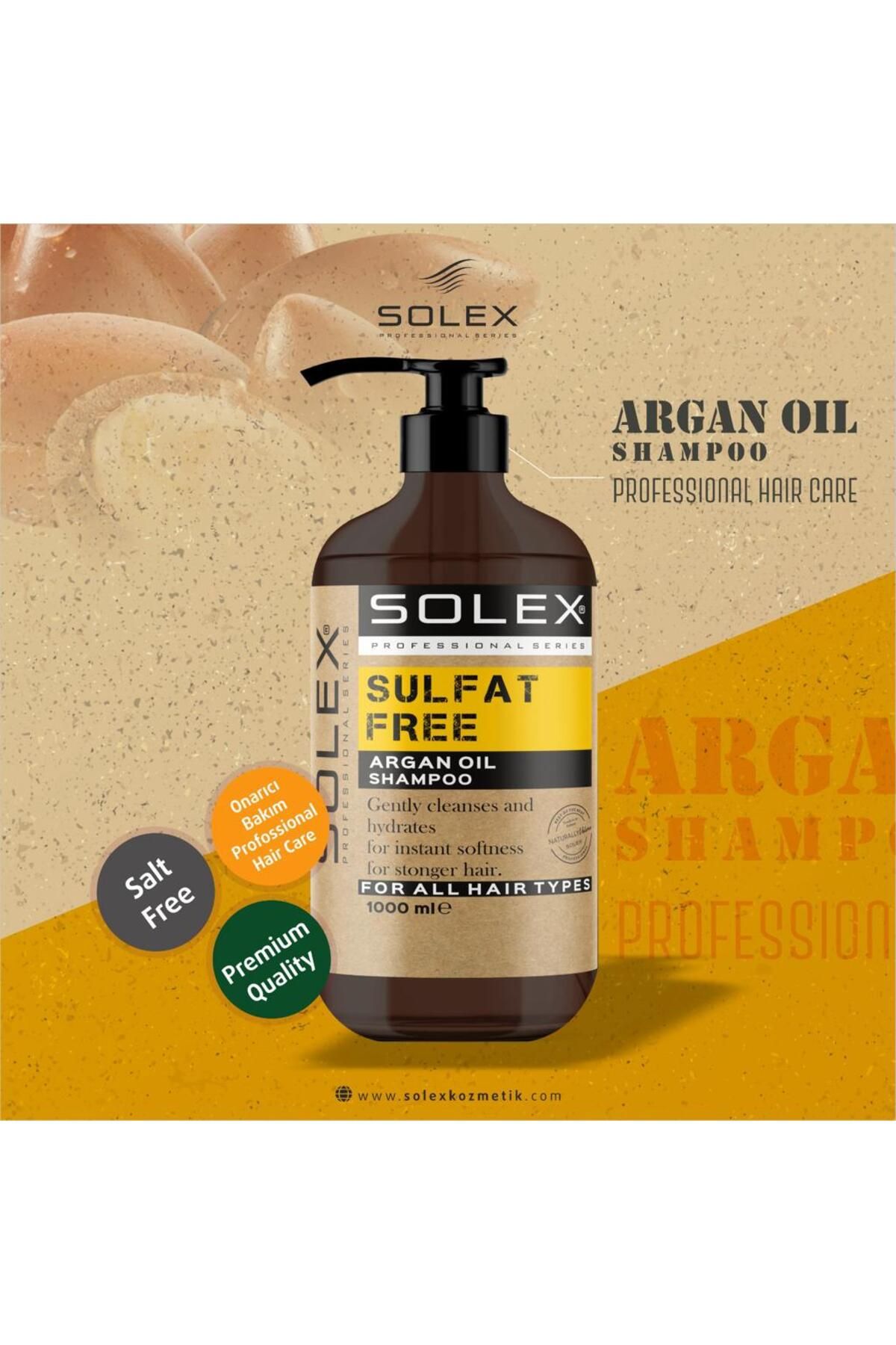 Solex Sülfatsız Professıonal Serıes Argan Yağı Özlü Şampuan 1.000 Ml