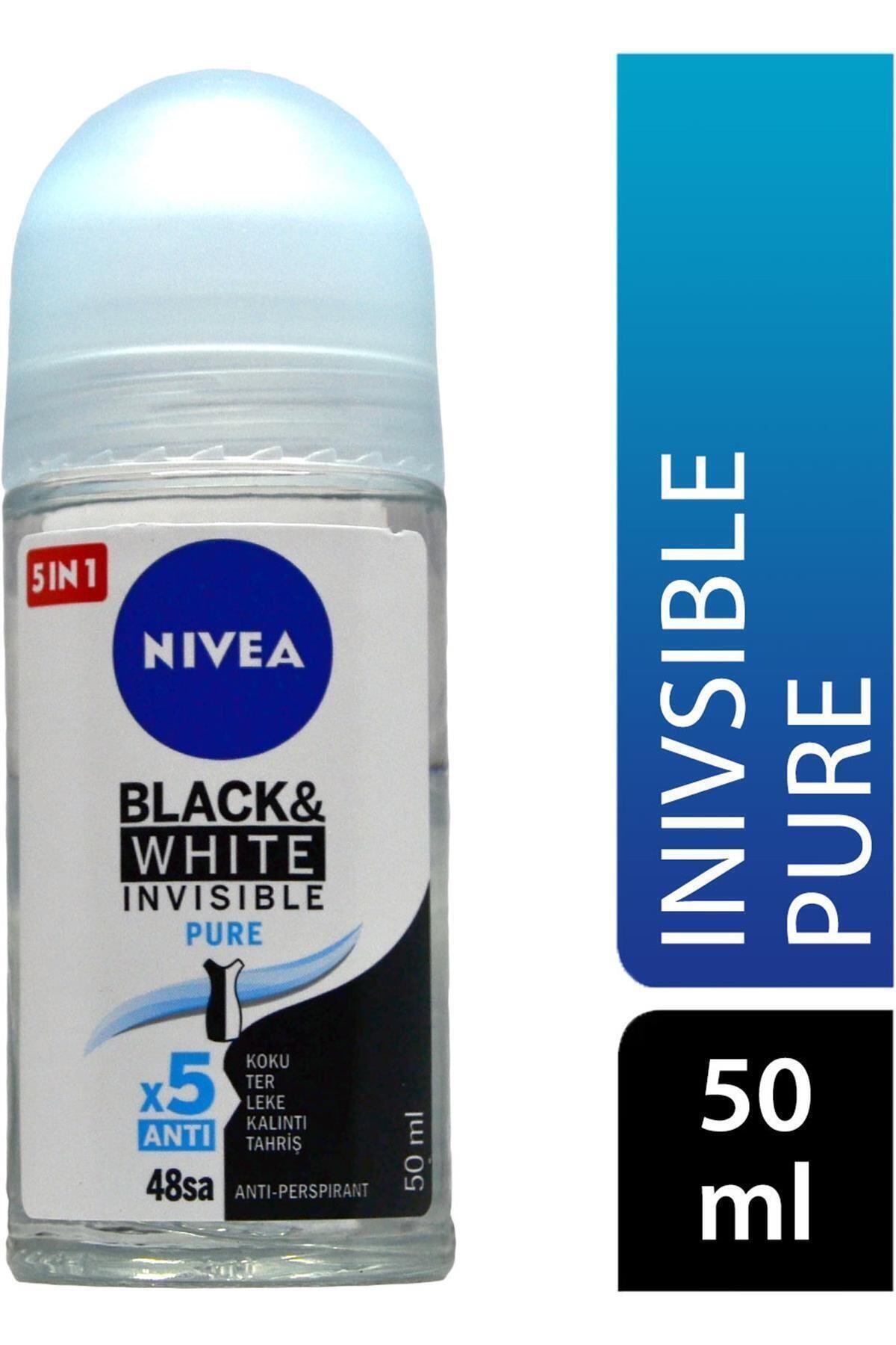 NIVEA Roll-on Kadın 50 Ml.ınvisible Black&white Pure