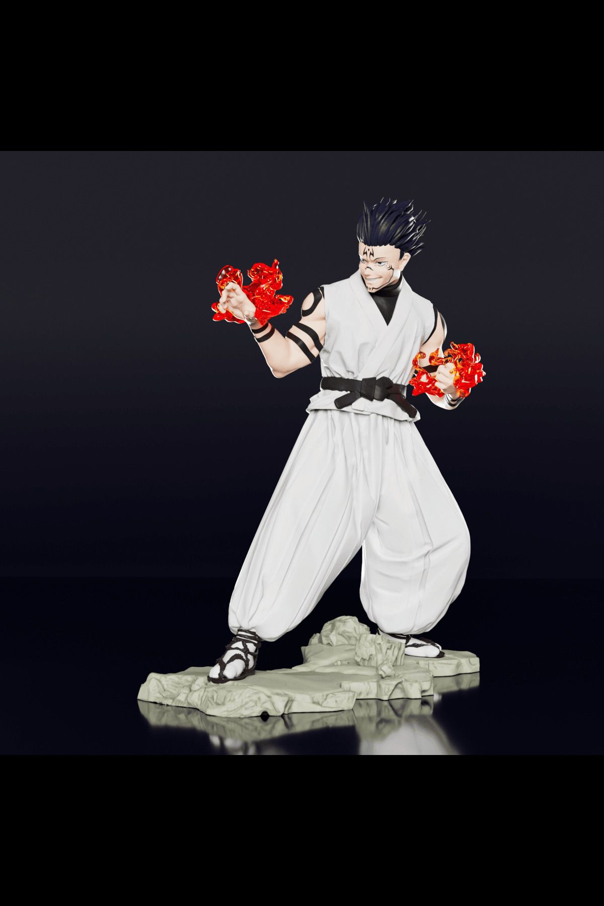 Manga Ryomen Sukuna Figür - Meguna Figür Sukuna Figür Jujutsu Kaisen Figür