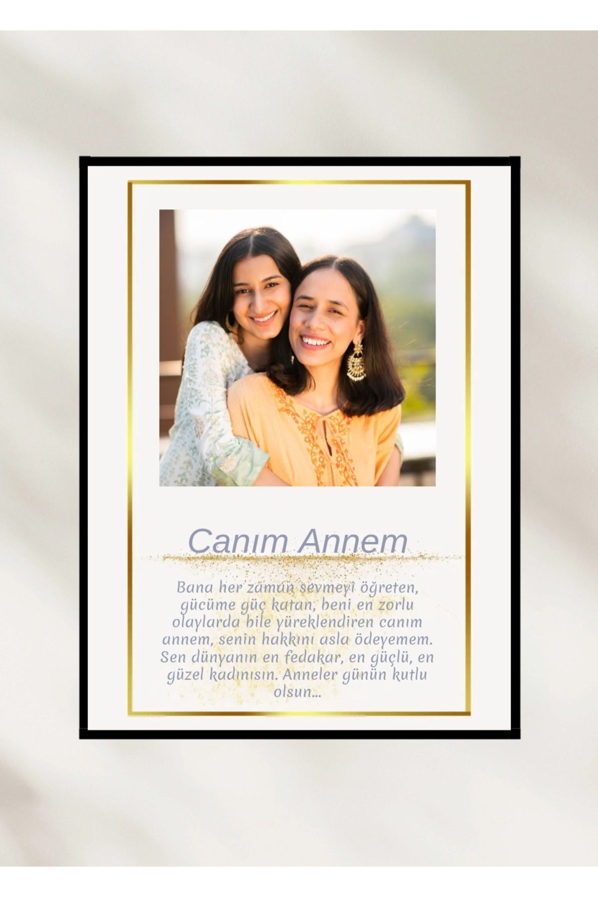 Resimli Tablo CANIM ANNEM TABLOSU-KİŞİSELLETIRILEBİLİR TABLO
