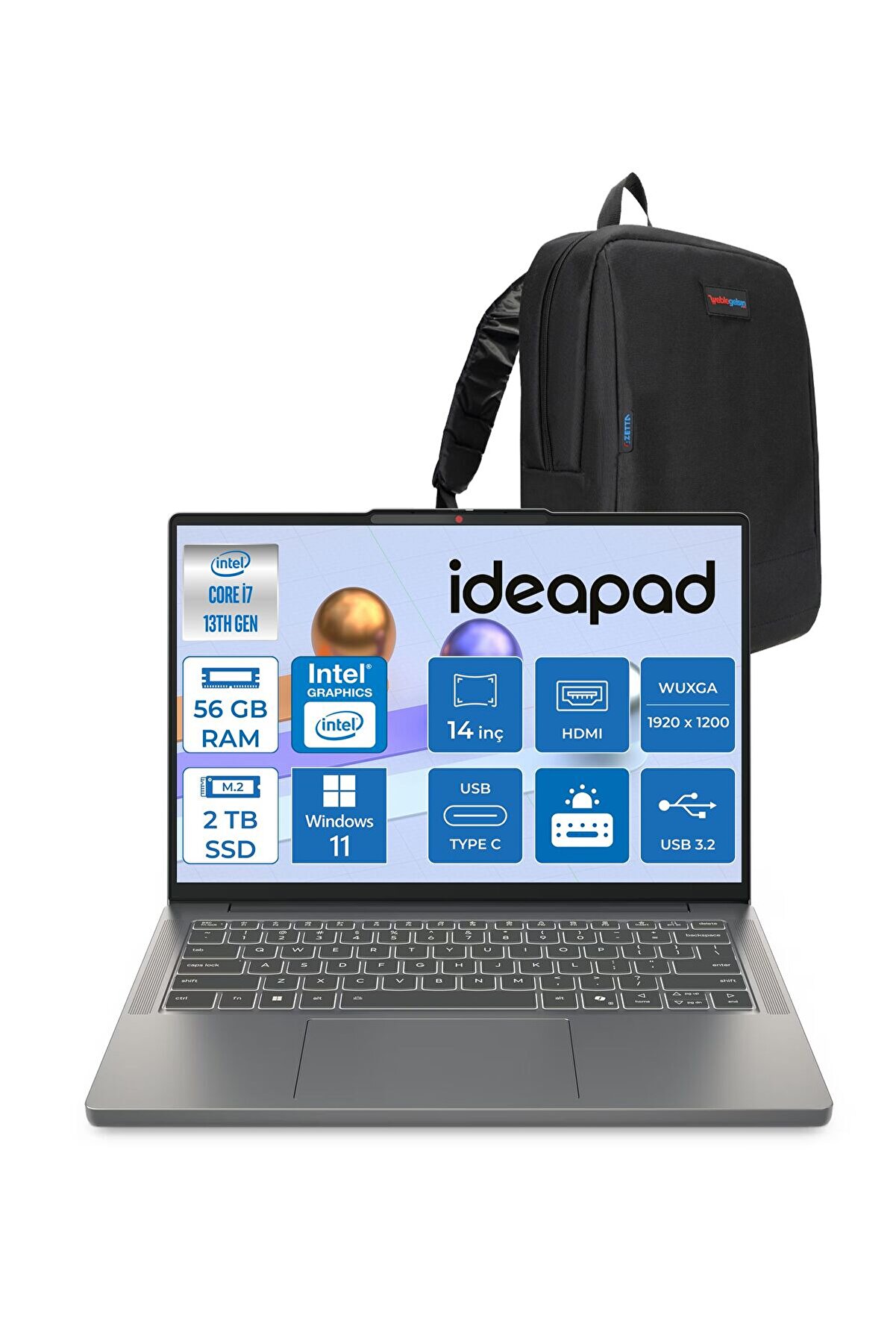 Ideapad Slim 3 I7 13620H 56GB 1tb SSD 184 1tb SSD W11HOME 14