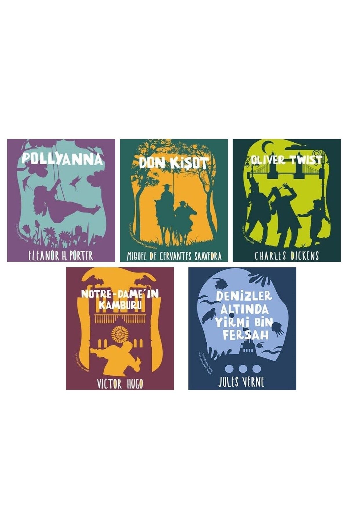 Can Yayınları can yayınları mundi çocuk klasikleri 5 kitap ( denizler altında yirmibin fersah don kişot pollayana)