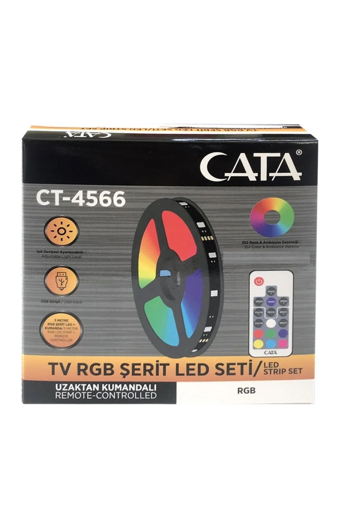 Cata RGB ŞERİT LED SET (USB GİRİŞLİ)