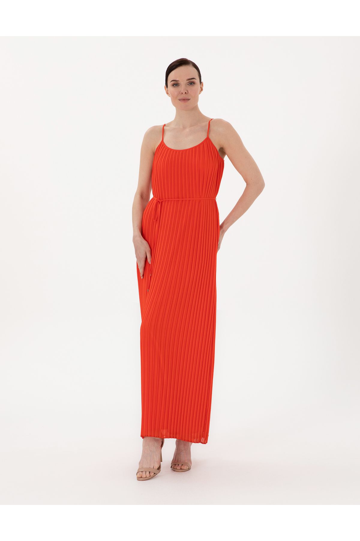 Pierre Cardin Kırmızı Regular Fit Dokuma Elbise 50301053-VR030