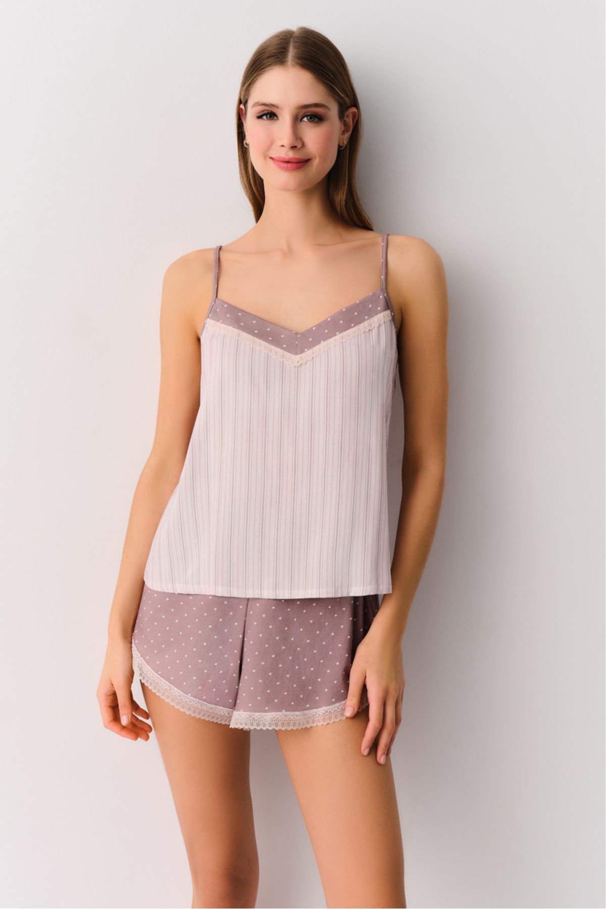 Suwen Isabella Şort Pijama Takımı