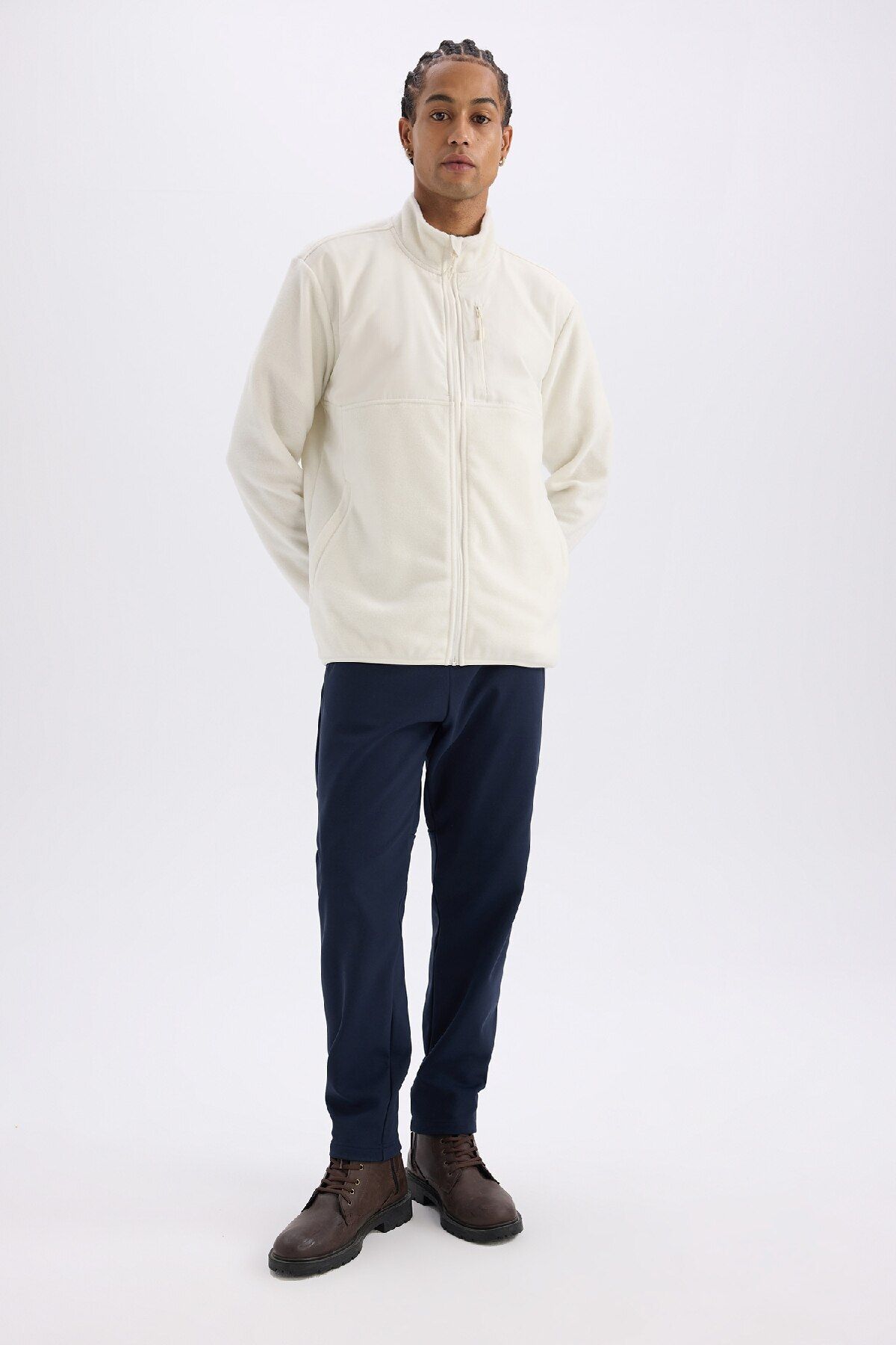 Defacto DeFactoFit Kalın Jogger Eşofman Altı Standart Fit Cepli Sporcu Beli Lastikli D6312AX24WN