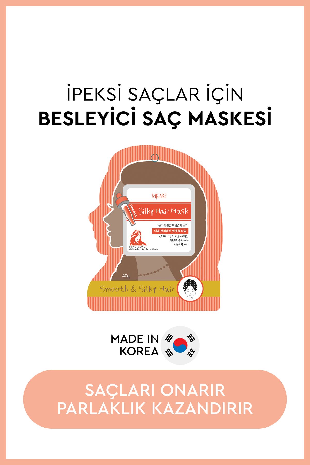 Mjcare Pürüzsüzleştirici Saç Maskesi - Premium Silky Hair Mask