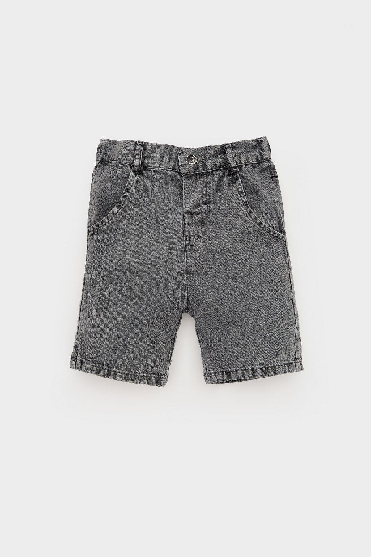 Defacto Erkek Bebek Basic Düz Esnek Belli Jean Şort E3382a525sm