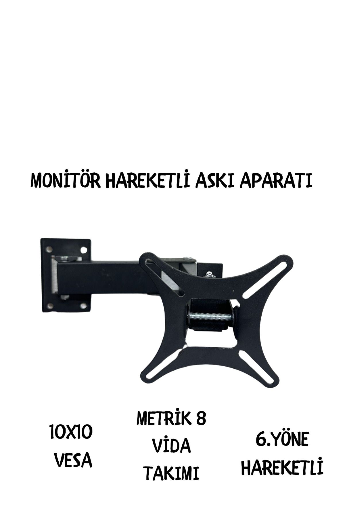 TECHCG 557 Çift Kollu Hareketli Lcd Tv - Monitör Askı Aparatı
