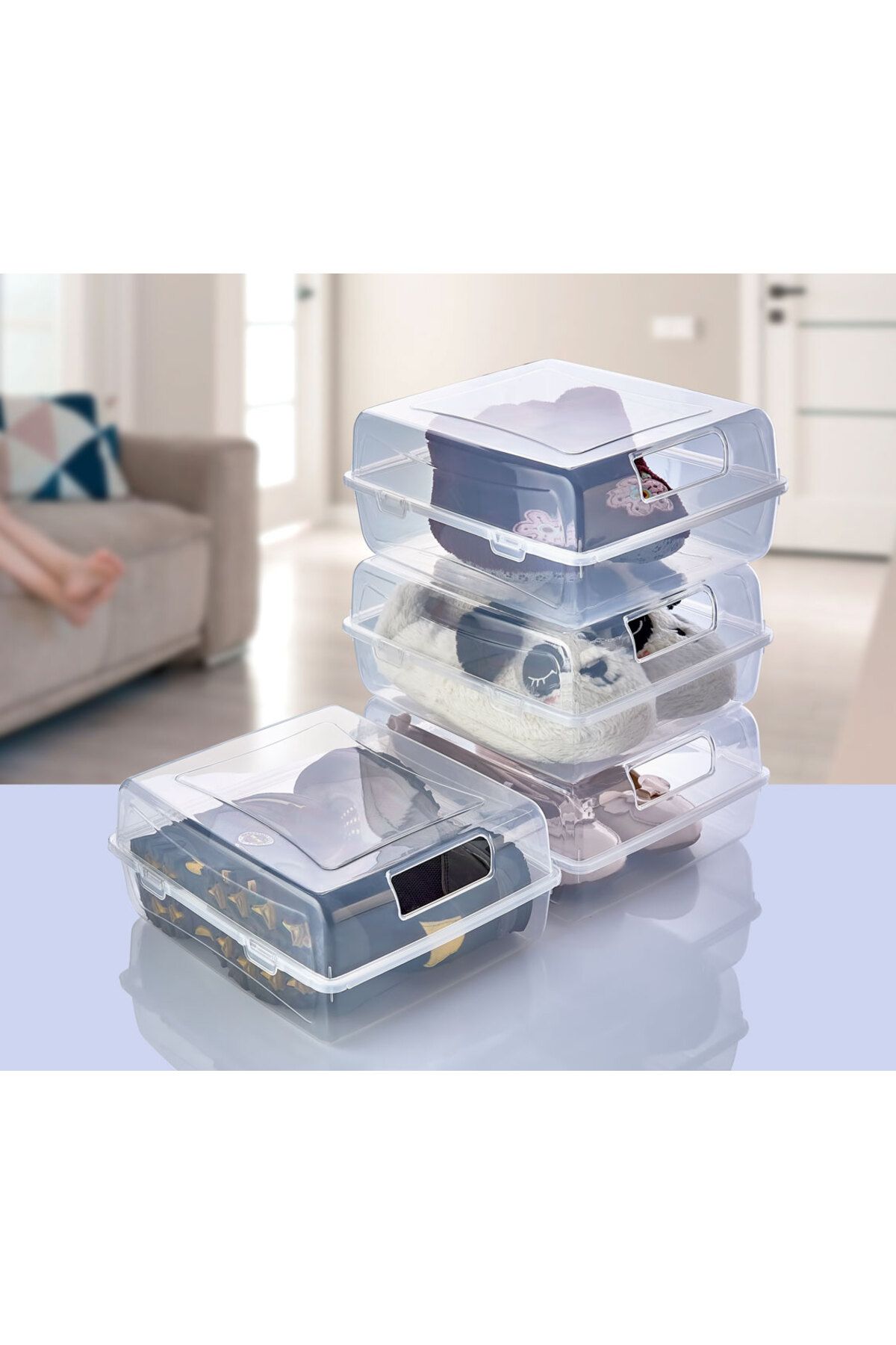 Cosiness 5 Adet Bebek & Çoçuk Ayakkabı Taşıma Ve Saklama Kutusu