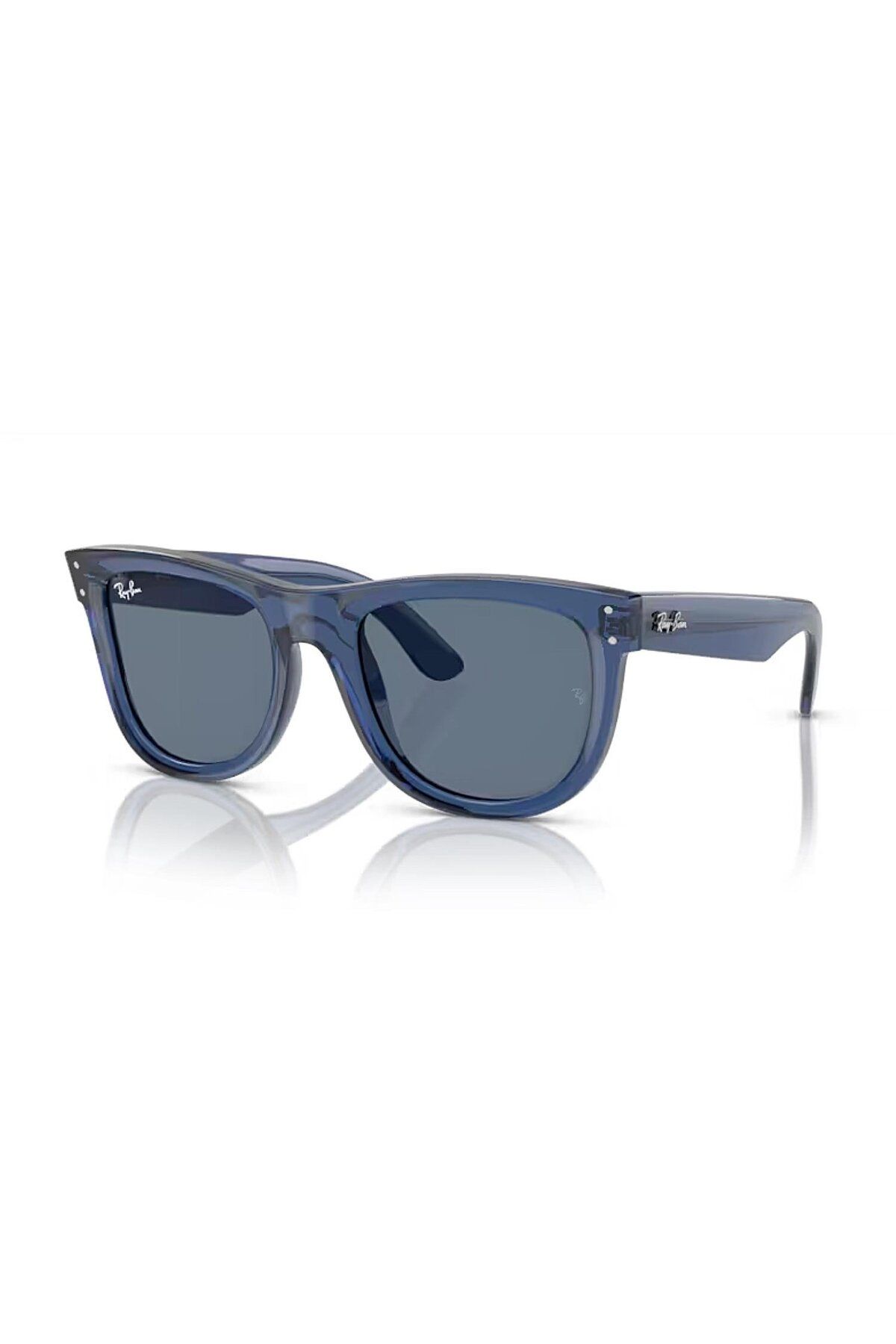 Ray-Ban Rbr 0502s 67083a 53 Wayfarer Reverse Unisex Şeffaf Mavi Kemik Güneş Gözlüğü