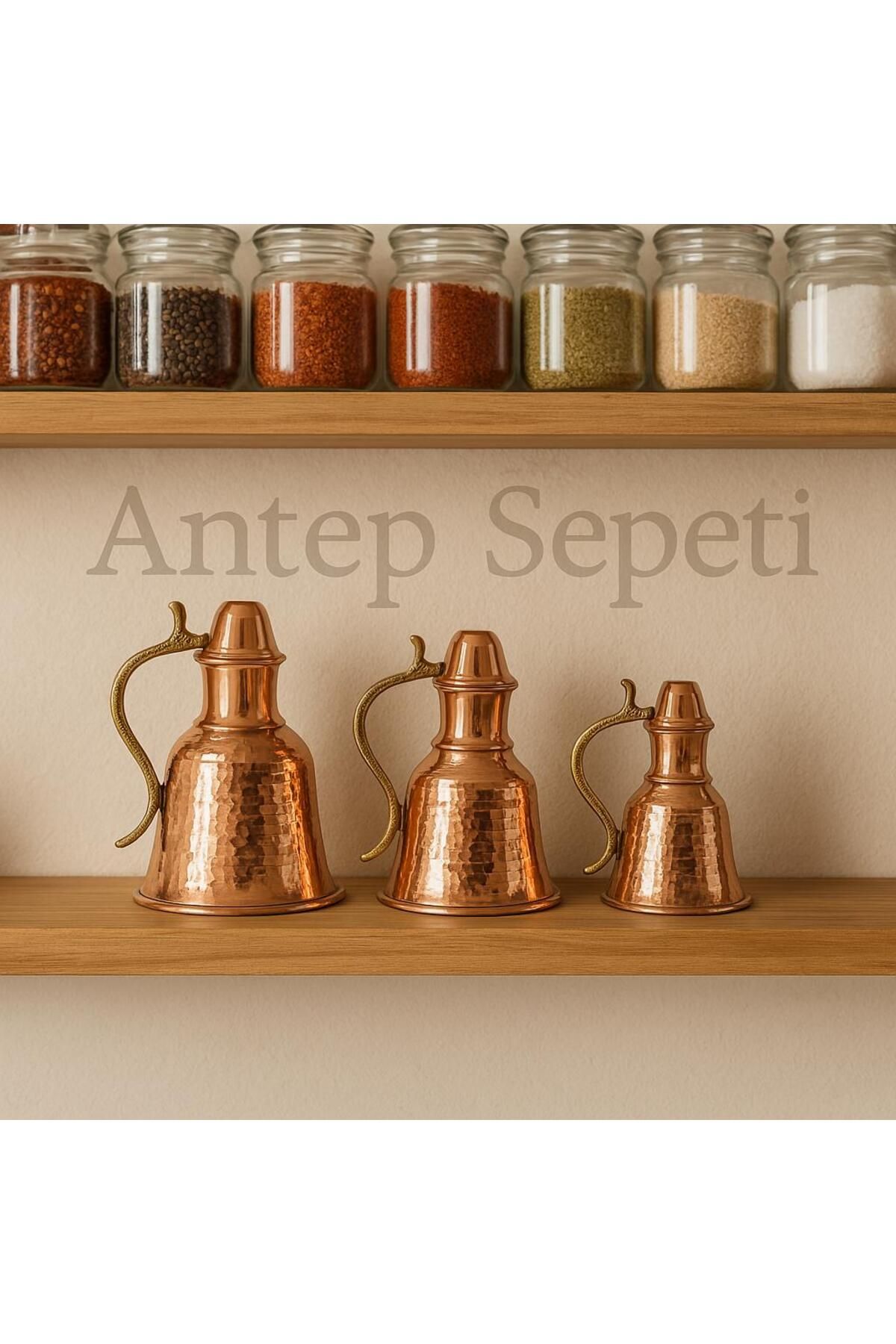 ANTEPSEPETİ Bakır Mini Güğüm Seti No 1-2-3