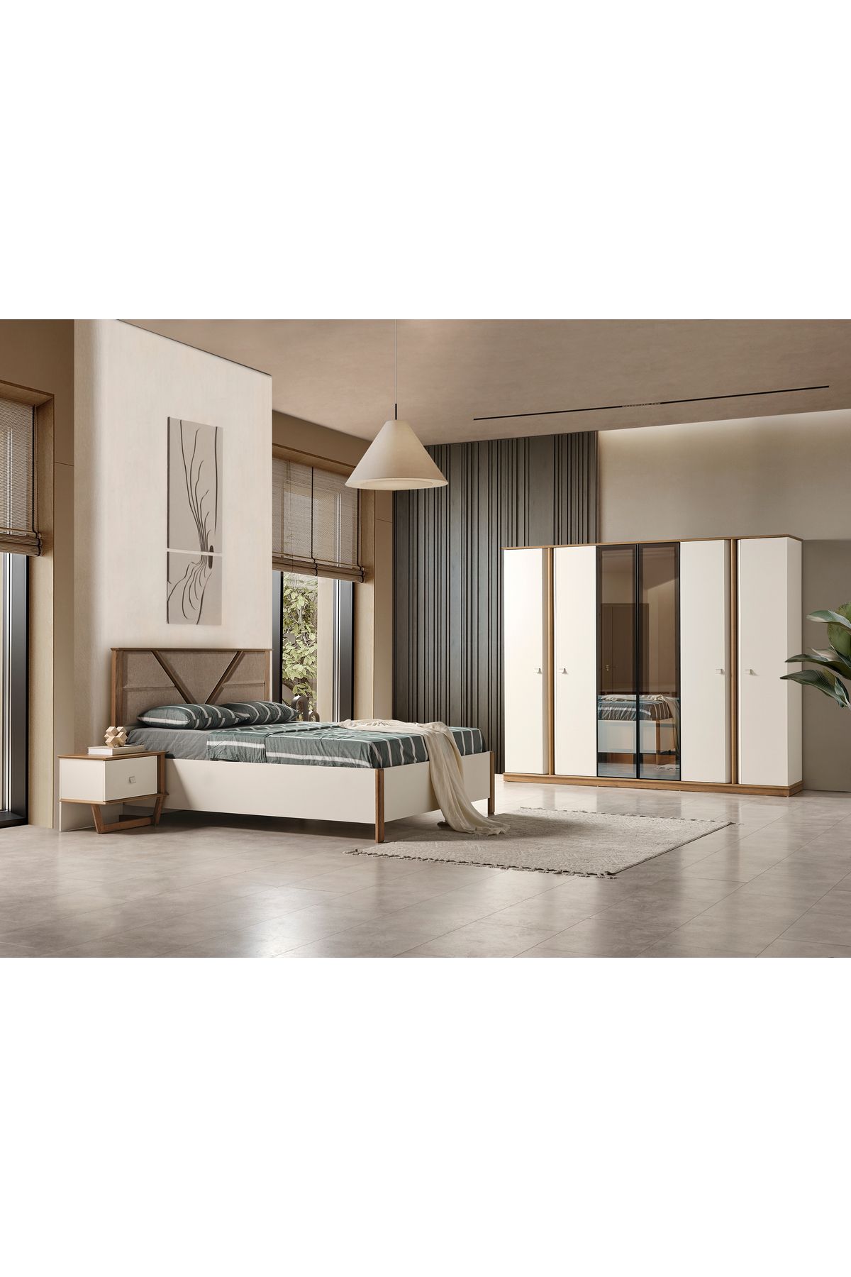 YUNİLLA Soft Modern Yatak Odası Takımı
