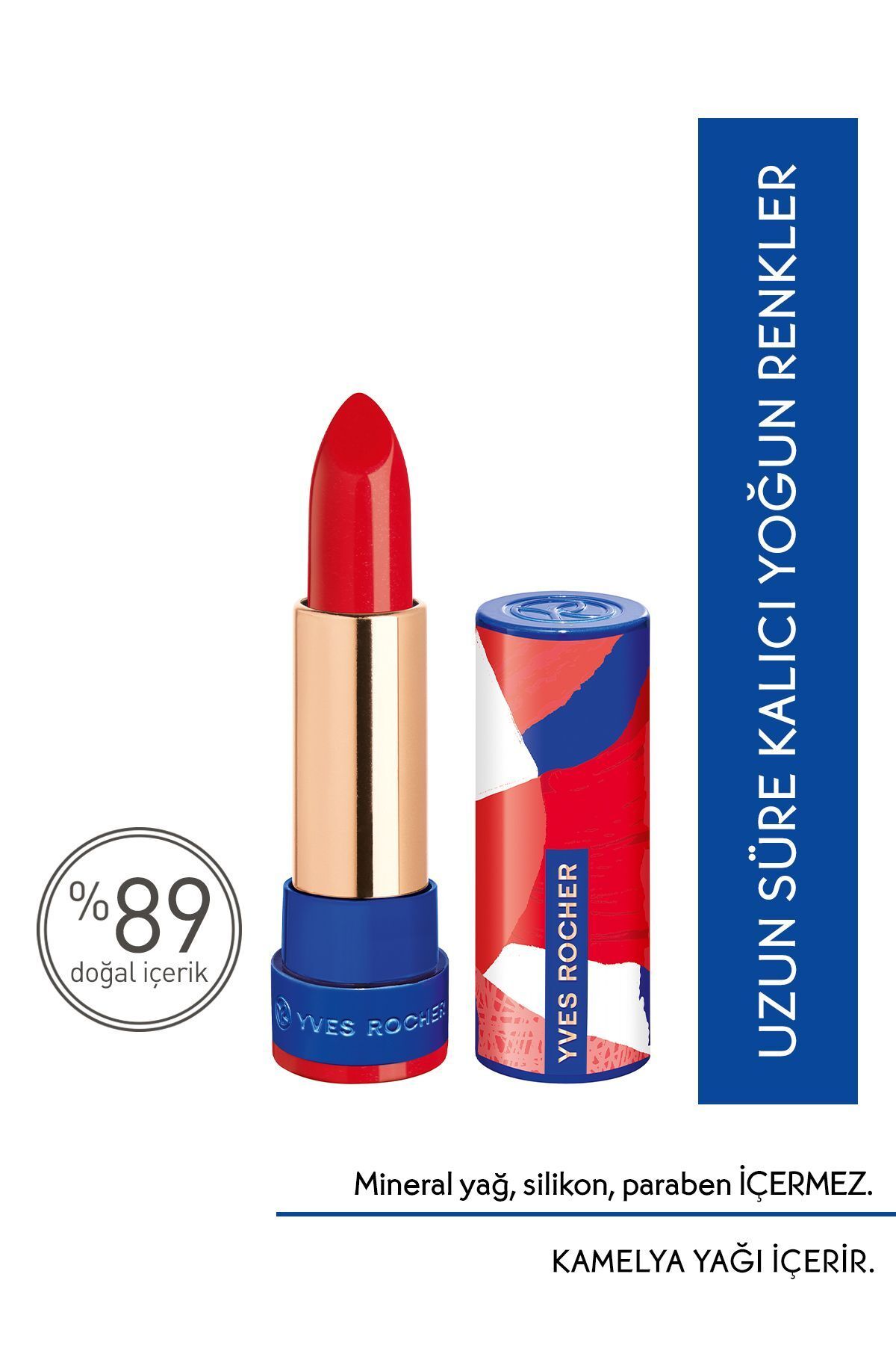 Yves Rocher Ultra Nemlendirici Yoğun Renkli Saten Ruj-14. Mercan-3.8g-80611