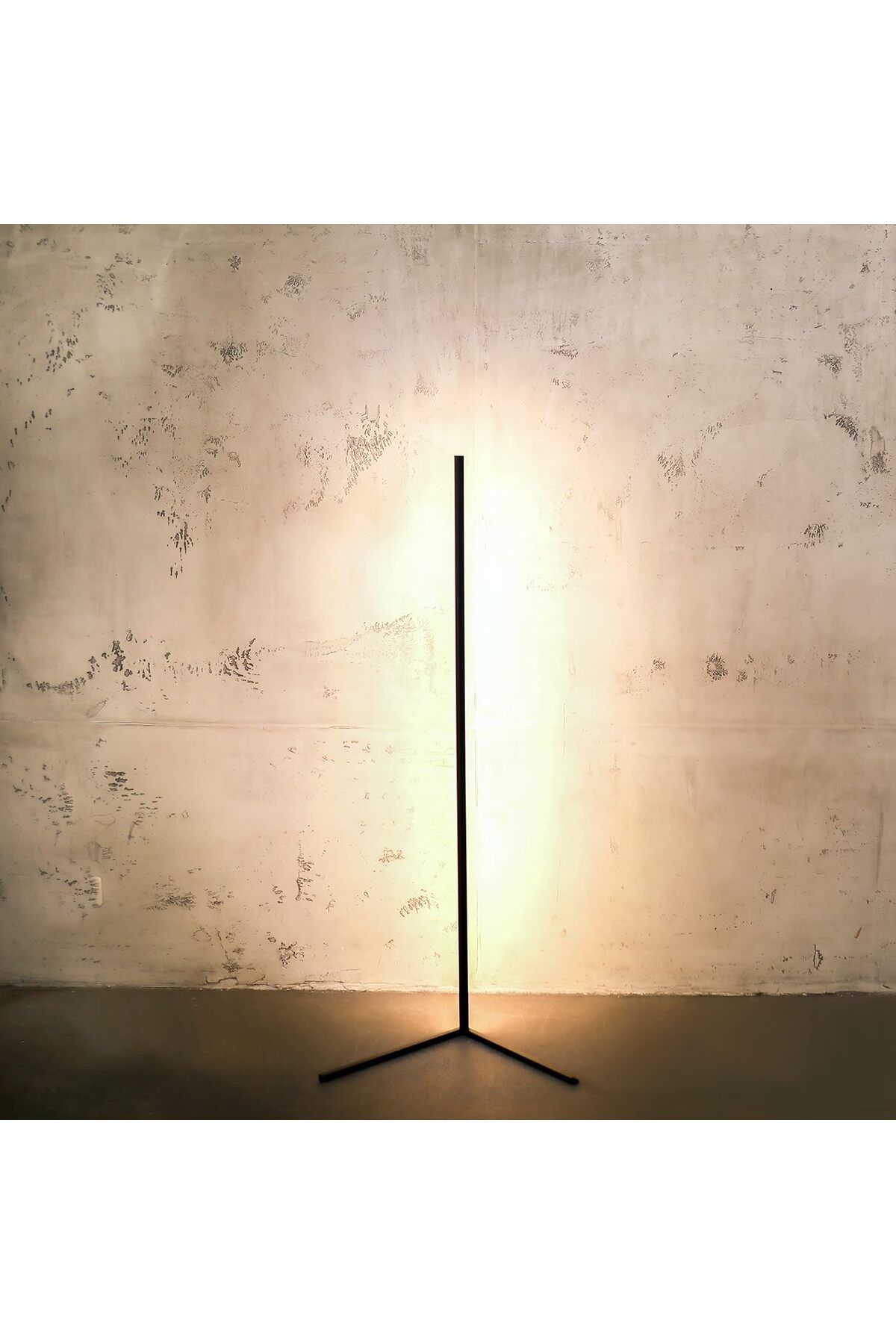 LYCKLY Minimal LED Ayaklı Lamba, Kısılabilir Köşe Lambası, Sıcak Işıklı