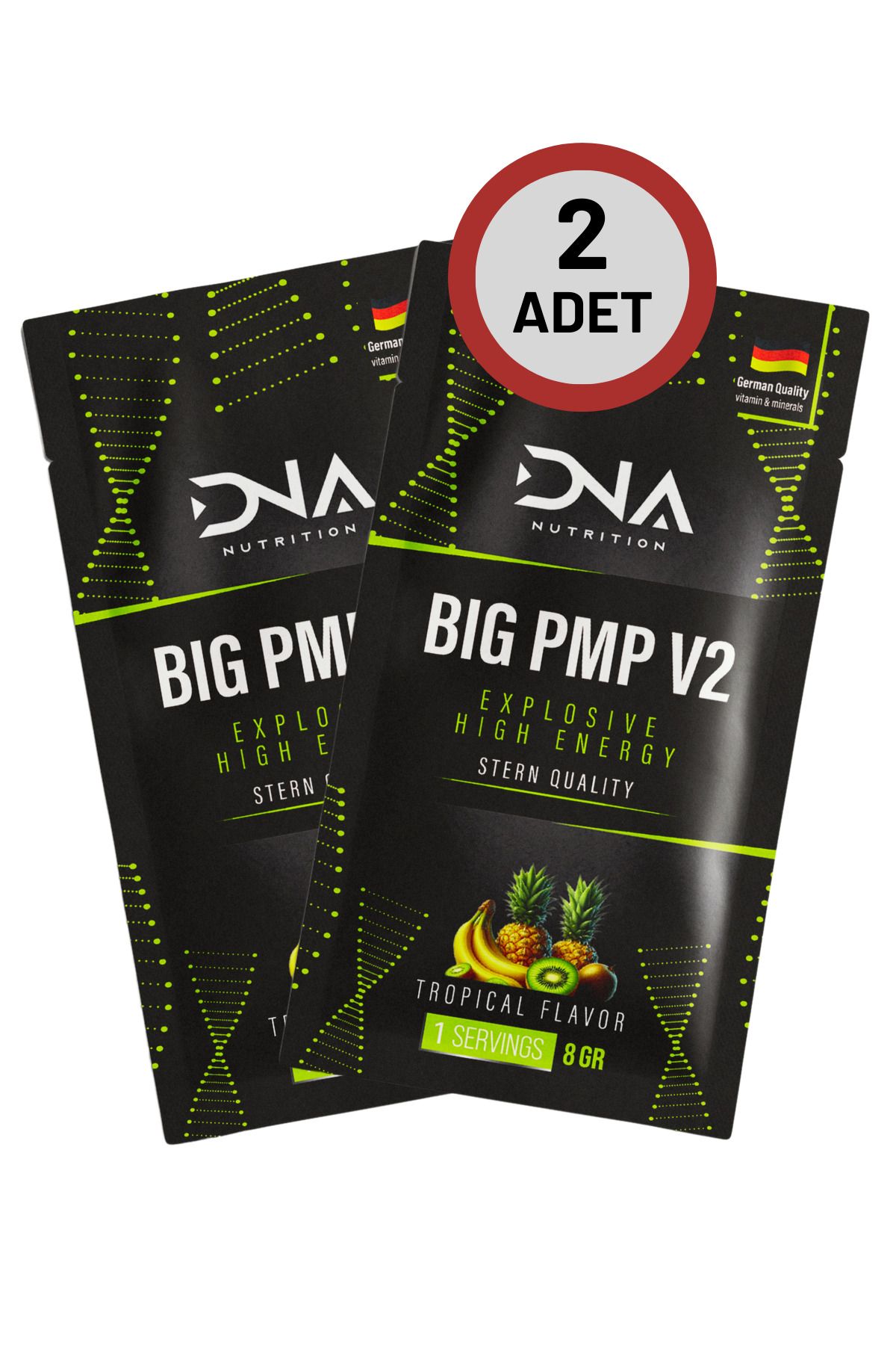 Dna Nutrition Big Pmp Preworkout V2 - 2 Porsiyon- Tropik Meyve Aromalı