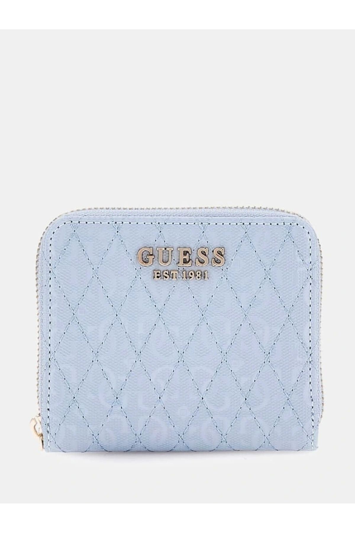 Guess Betula Slg Small Zıp Around Kadın Mavi Cüzdan Swgg9626137-stu