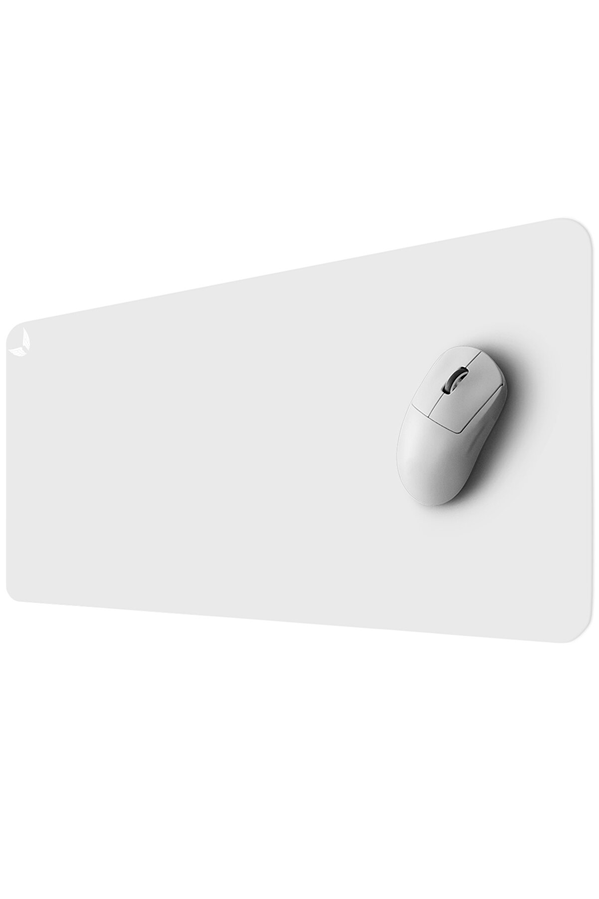 GoLite Classic 70x30 Beyaz Oyuncu Mouse Pad Kaymaz Taban Büyük Ped Klavye Fare Altlığı