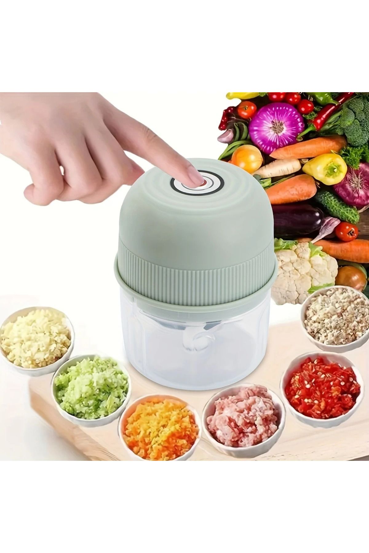 LunaRisa Şarjlı Pratik Mutfak Robotu / Rondo / Blender 250 ml