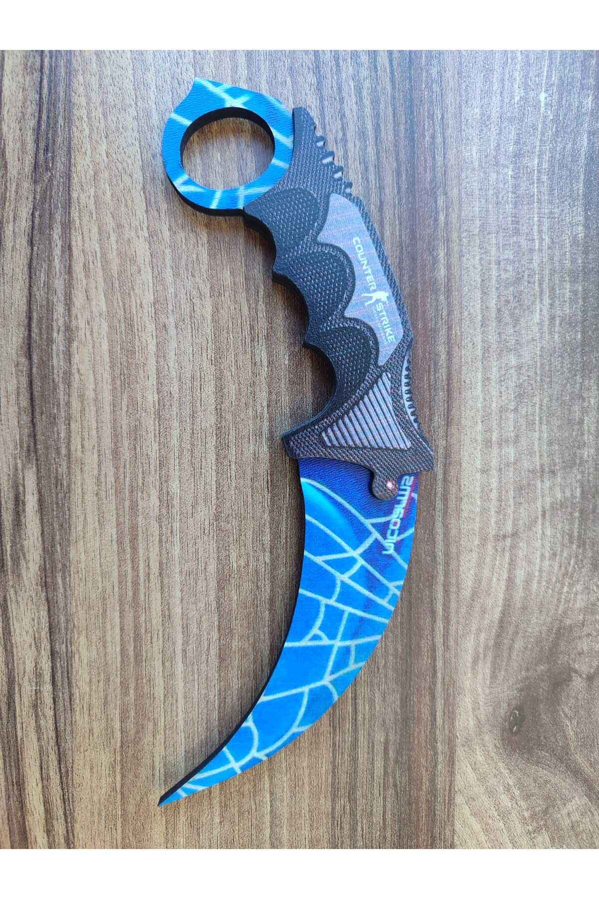 Deposundan Al Ahşap Mavi Örümcek Karambite CS:GO