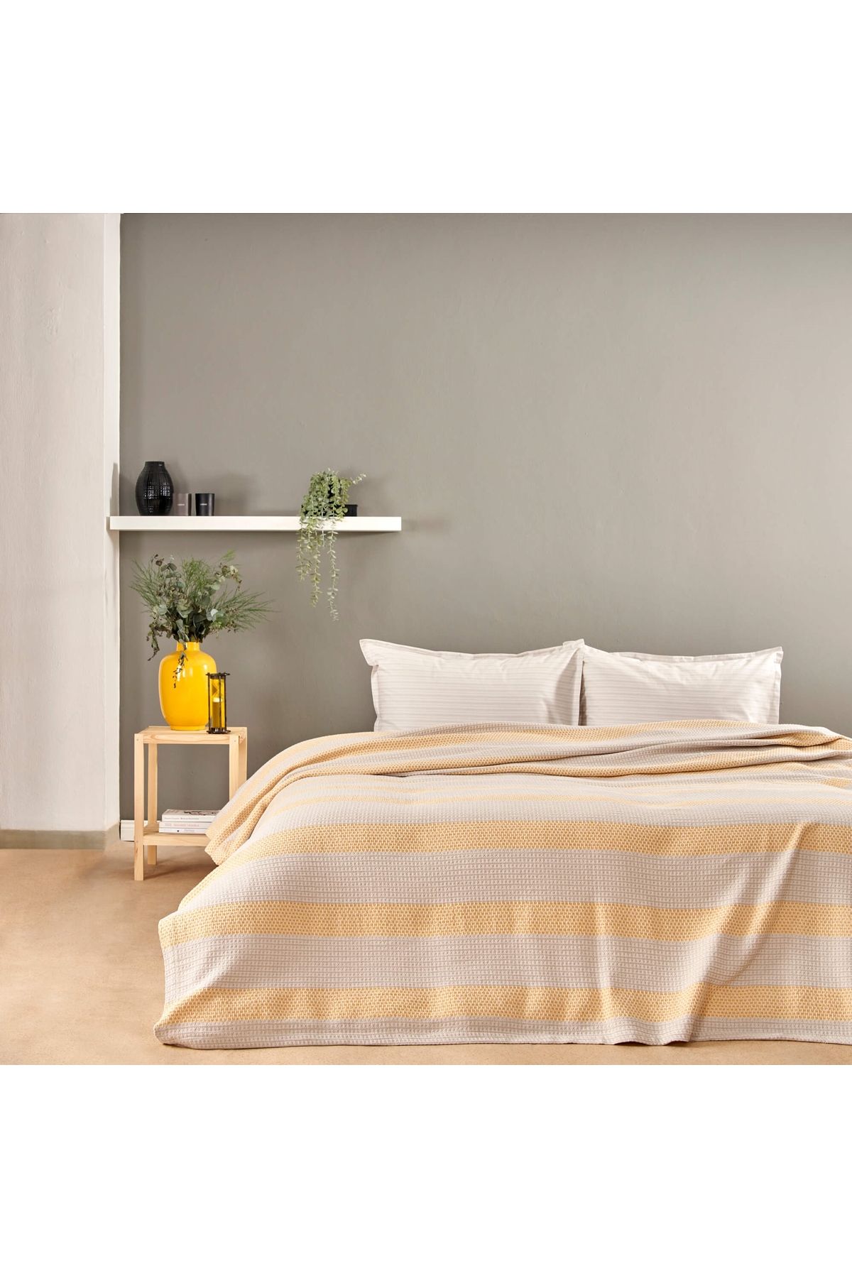Taç Motto Tek Kişilik Softly Set Sarı