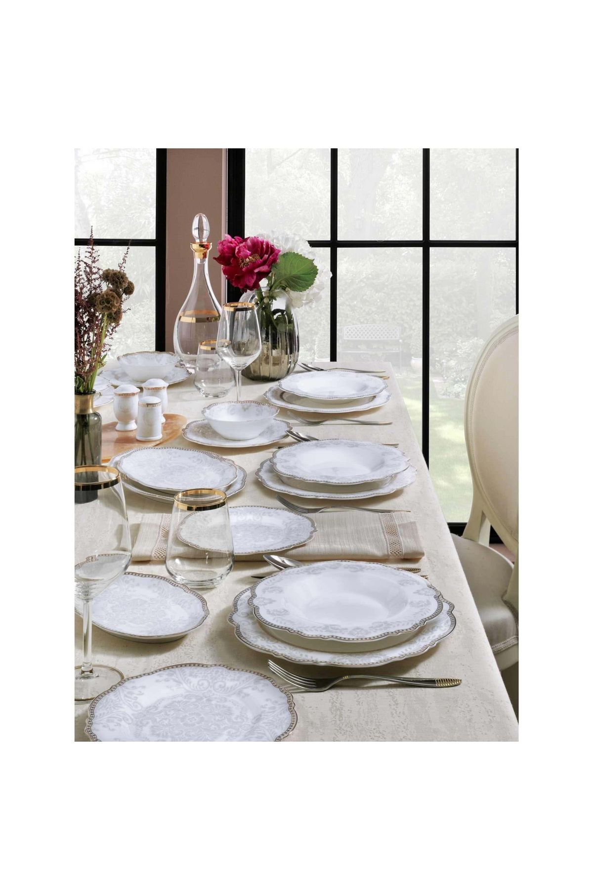 Pierre Cardin Melody 60 Parça 12 Kişilik Yemek Takımı