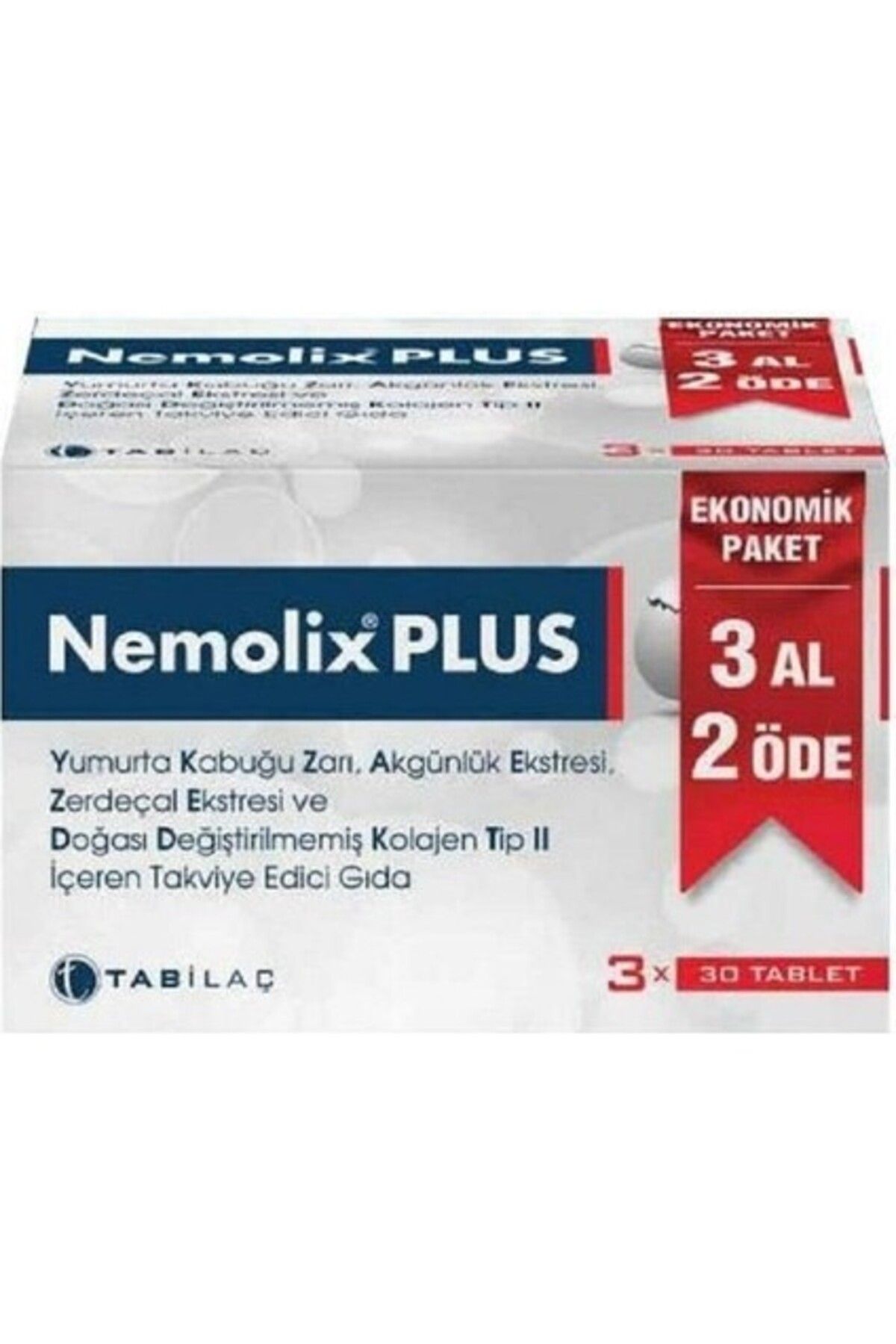 Nemolix Plus 30 Tablet 3 Al 2 Öde - (SKT: 06/2027)
