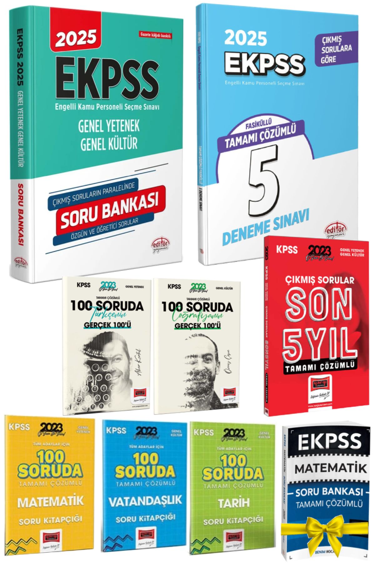 Editör Yayınevi 2026 Editör E KPSS GYGK Soru Bankası+Editör EKPSS Deneme+Yargı EKPSS 100 Soruda+Çıkmış Sorular