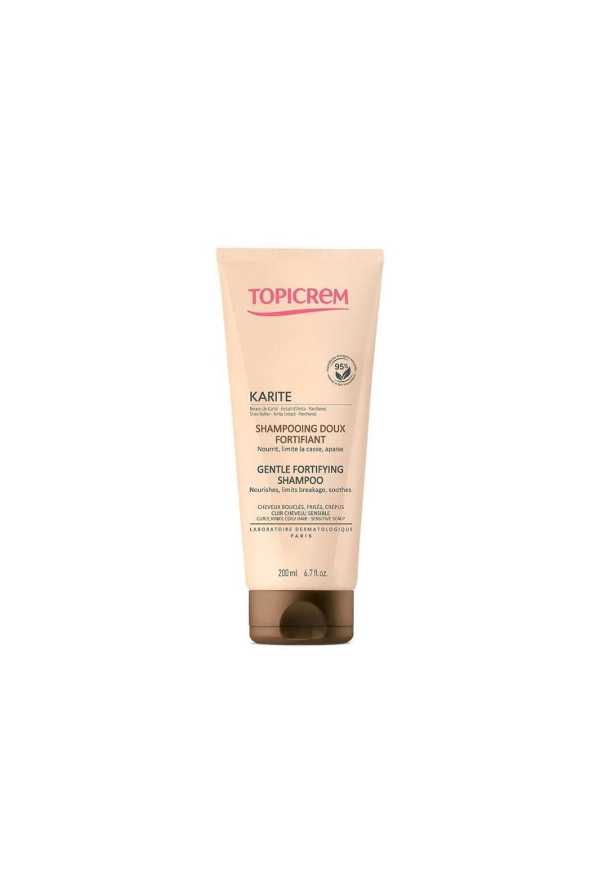 Topicrem Karıte Gentle Fortifying Shampoo Kıvırcık, Dalgalı Saçlar Için Güçlendirici Şampuan 200ml