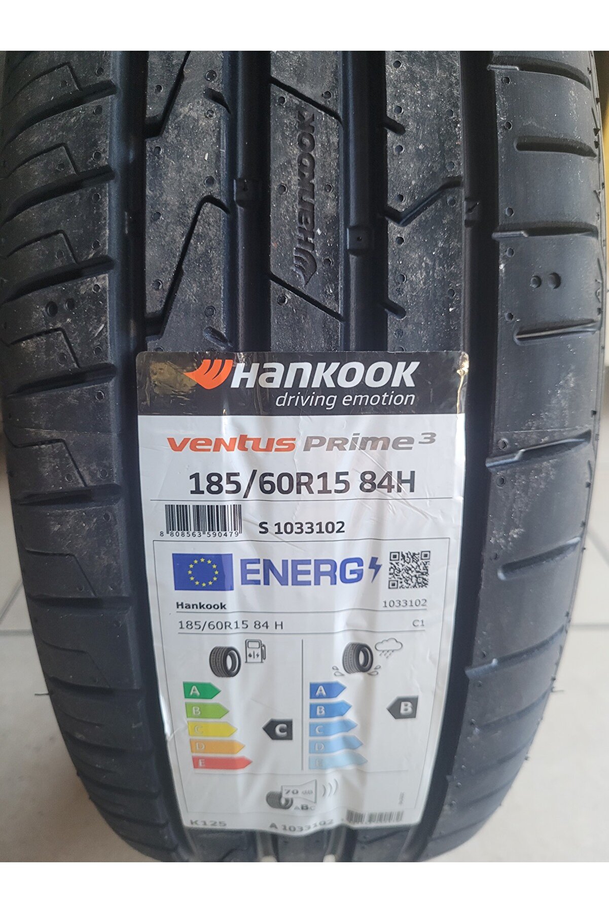 185/60R15 Ventus Prime3 K125 84HSet Olarak (4 ADET) 2025 Üretim