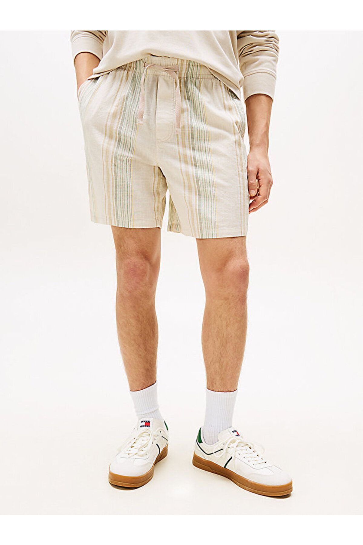 Tommy Hilfiger Textured Stripe Loose Shorts