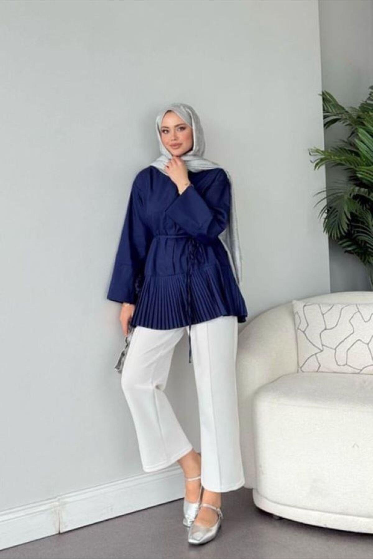 Sezi Moda Giyim Piliseli Tunik