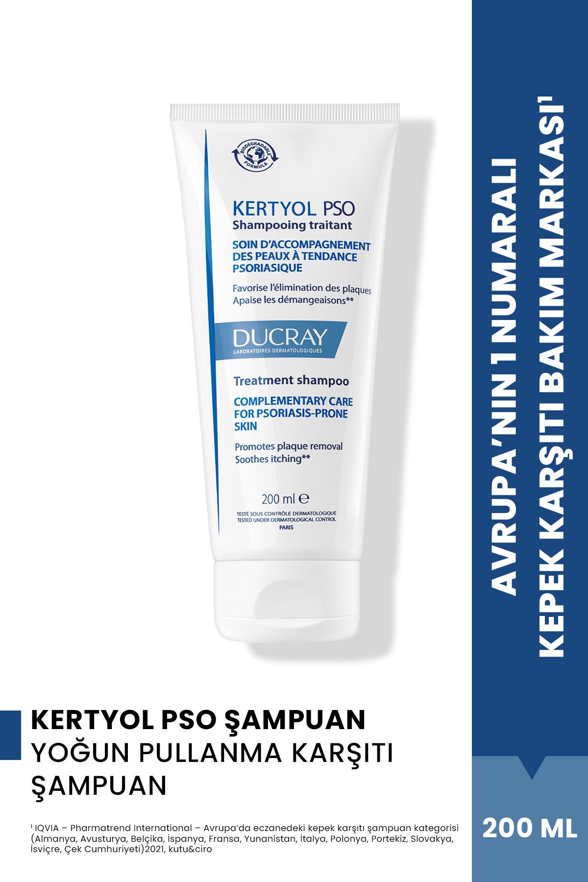 Ducray Kertyol PSO Yoğun Pullanma Karşıtı Şampuan 200 ml