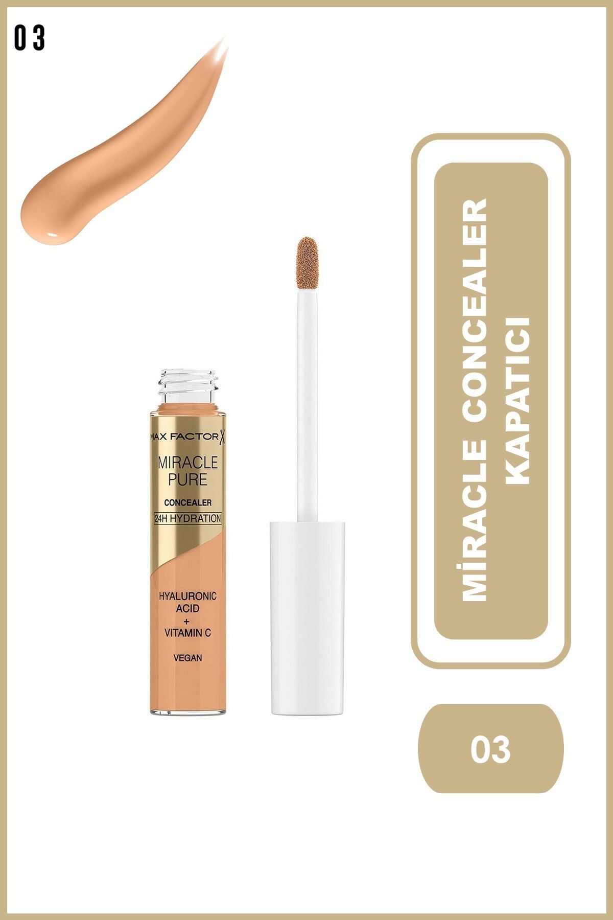 Max Factor Kapatıcı Miracle Pure Concealer No:3