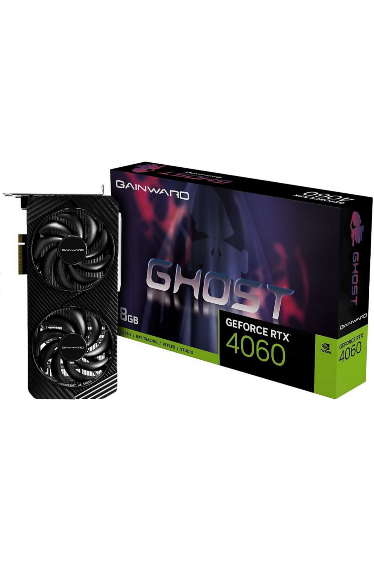 gainward RTX 4060 Ghost NE64060019P1-1070B 128 Bit GDDR6 8 GB Ekran Kartı